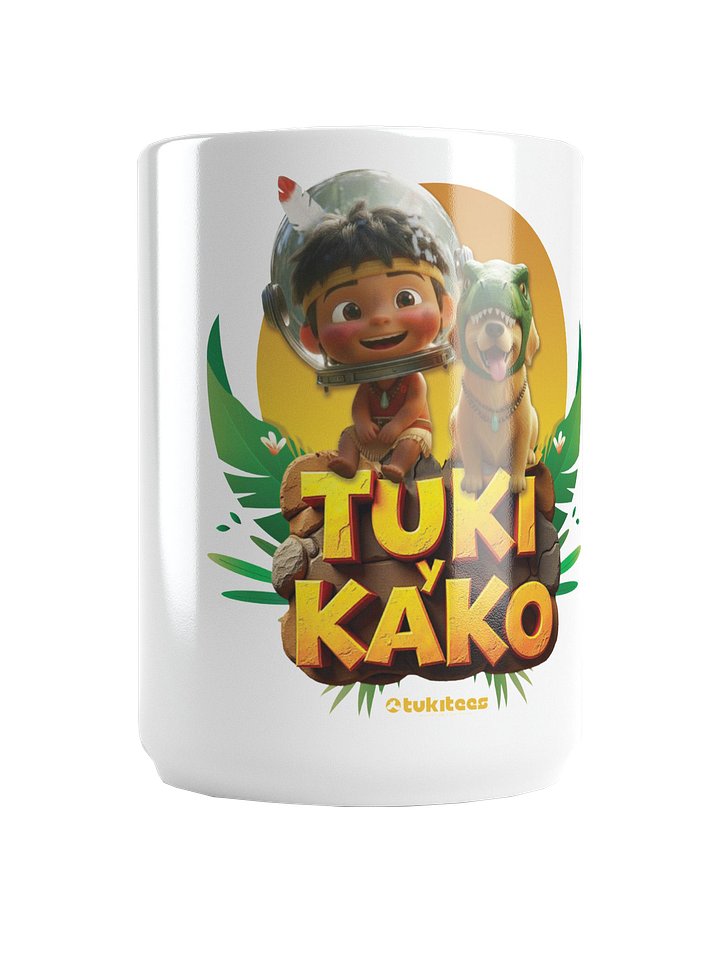 TUKI Y KAKO Adventure White Glossy Mug product image (1)
