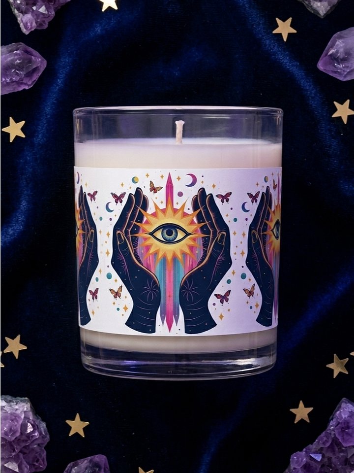 Mystical Third Eye Soy Wax Candle - Cosmic Boho Design product image (1)