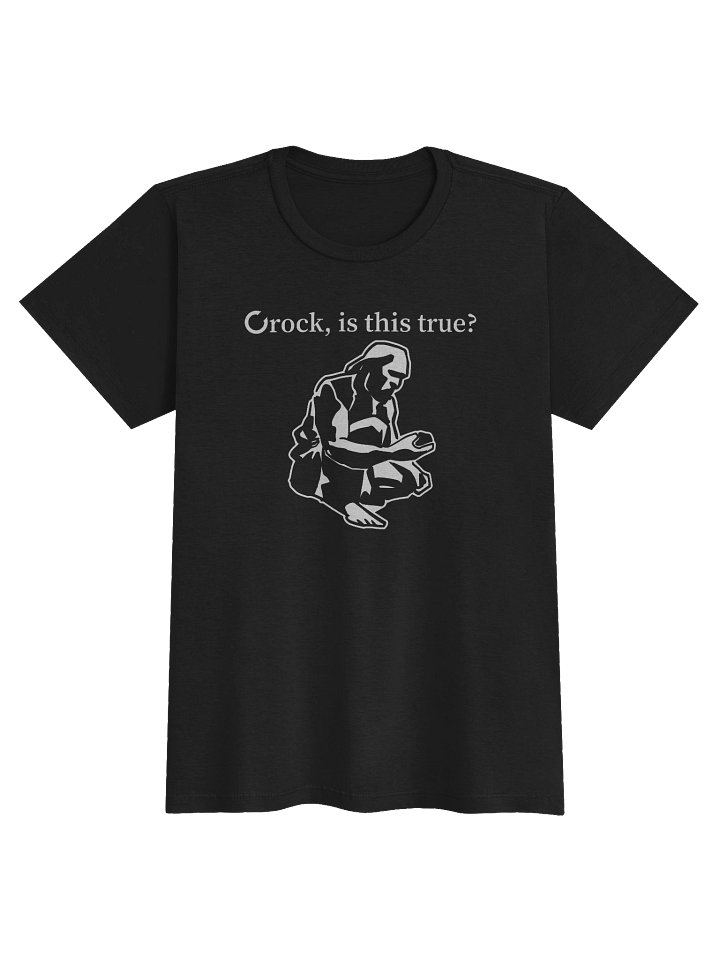 Women's "Crock Is This True?" Black T-Shirt product image (1)