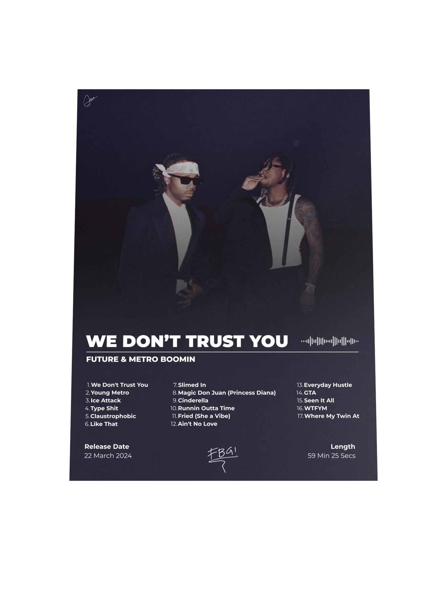 We Don't Trust You Album Poster product image (7)