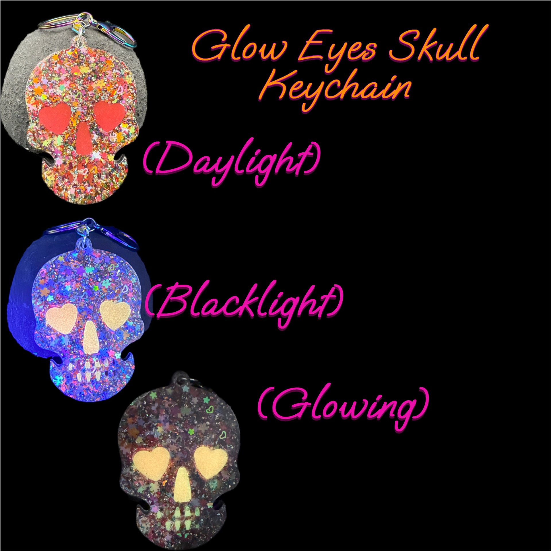 Resin Keychain - Skull product image (1)