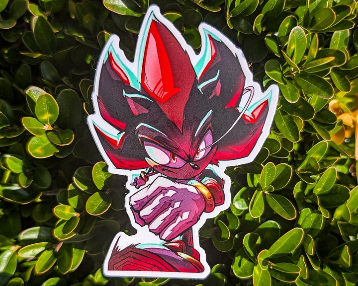 “Shadow the Hedgehog” | Waterproof Vinyl Sticker product image (1)