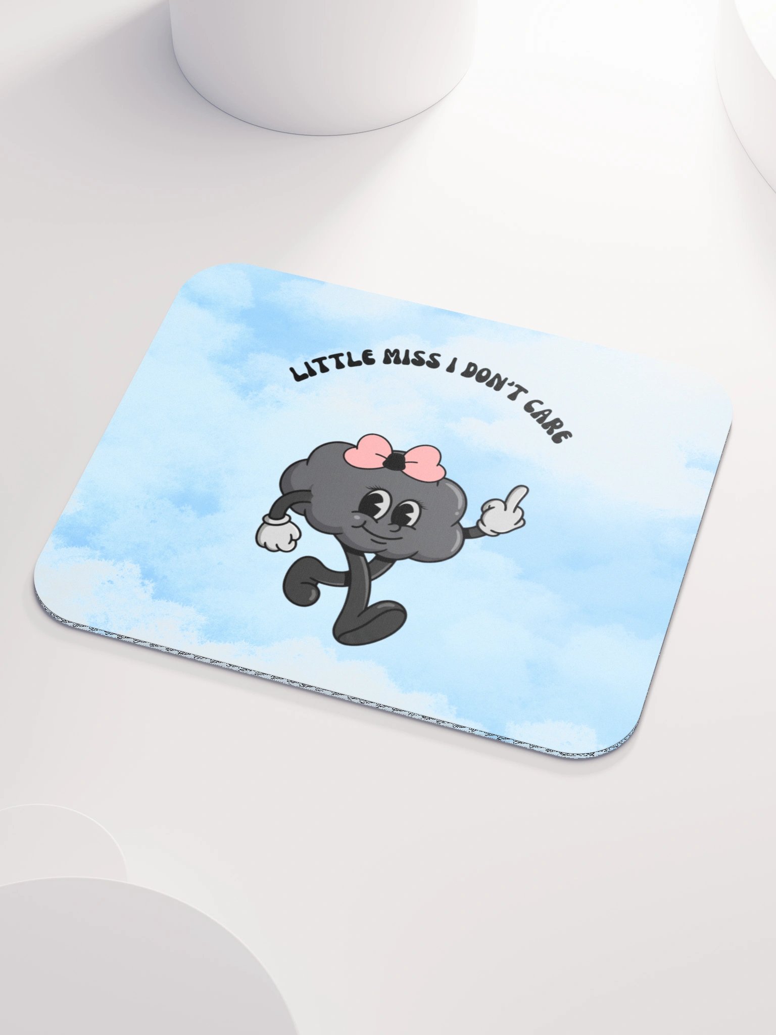 Little Miss I Don’t Care Mouse Pad product image (3)