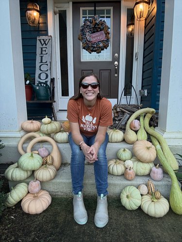 My winter squash #harvest really paid off because I was able to grow my own porch display this year. #grownyourownfood #maryland