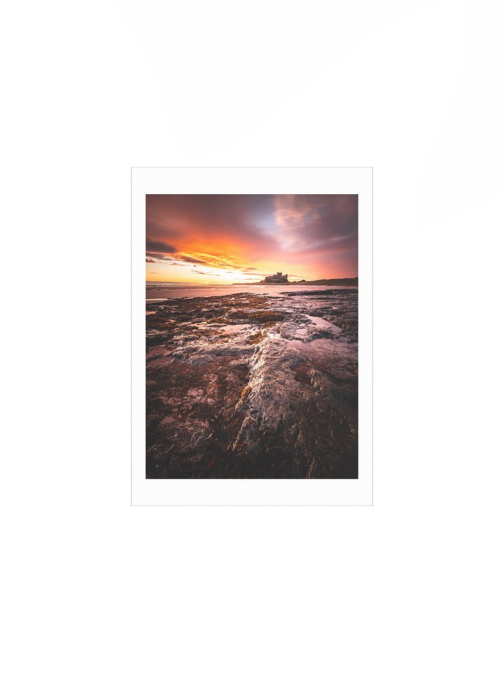 Bamburgh Castle Sunrise Poster Print product image (1)