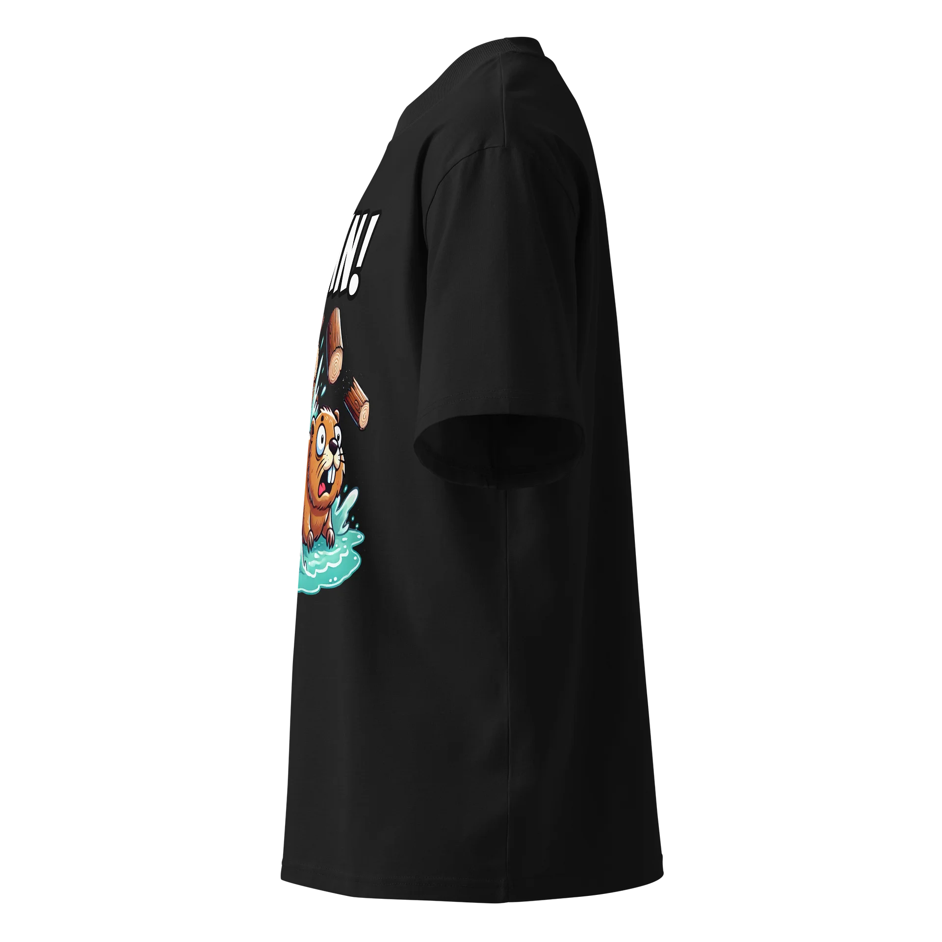 DAMN! Bad Luck Beaver - Funny Meme T-Shirt - Stanley/Stella Unisex Organic Oversized T-Shirt SATU020 product image (11)
