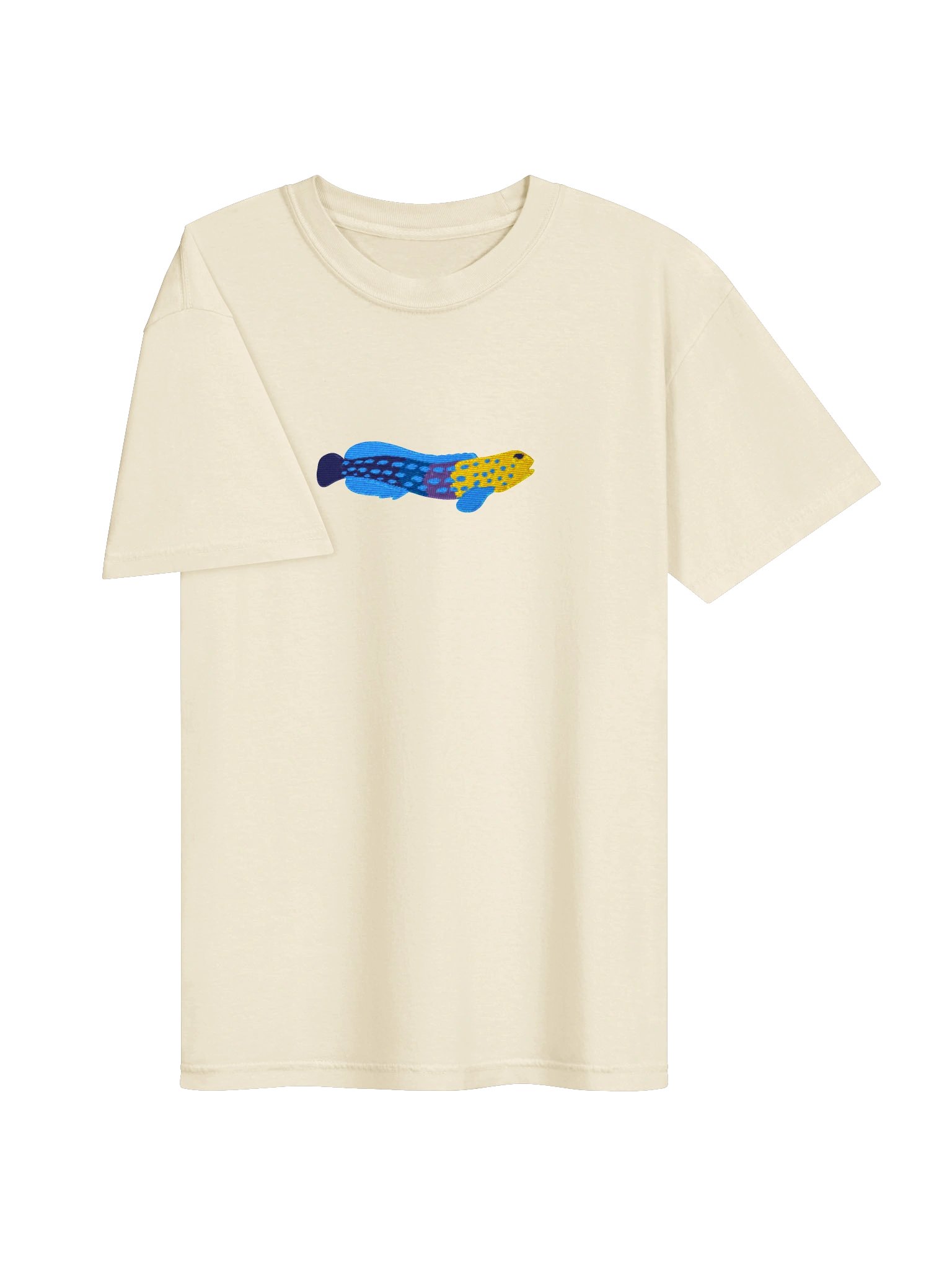Blue Spotted Jawfish Embroidered Shirt | Reef Aquarium Fish Embroidery Tee | Saltwater Marine Fish Apparel product image (7)
