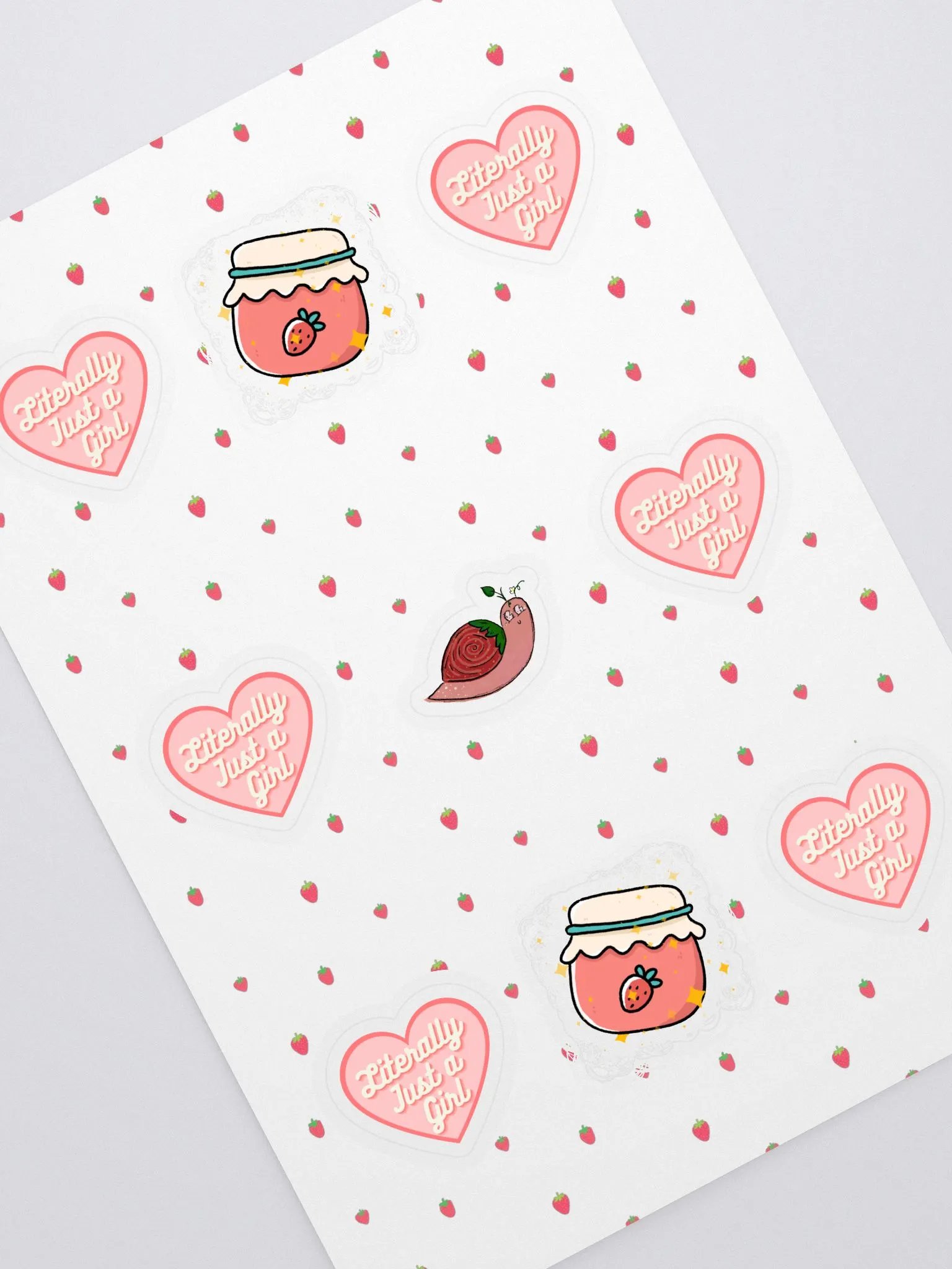 Just a Girl Sticker Sheet product image (1)