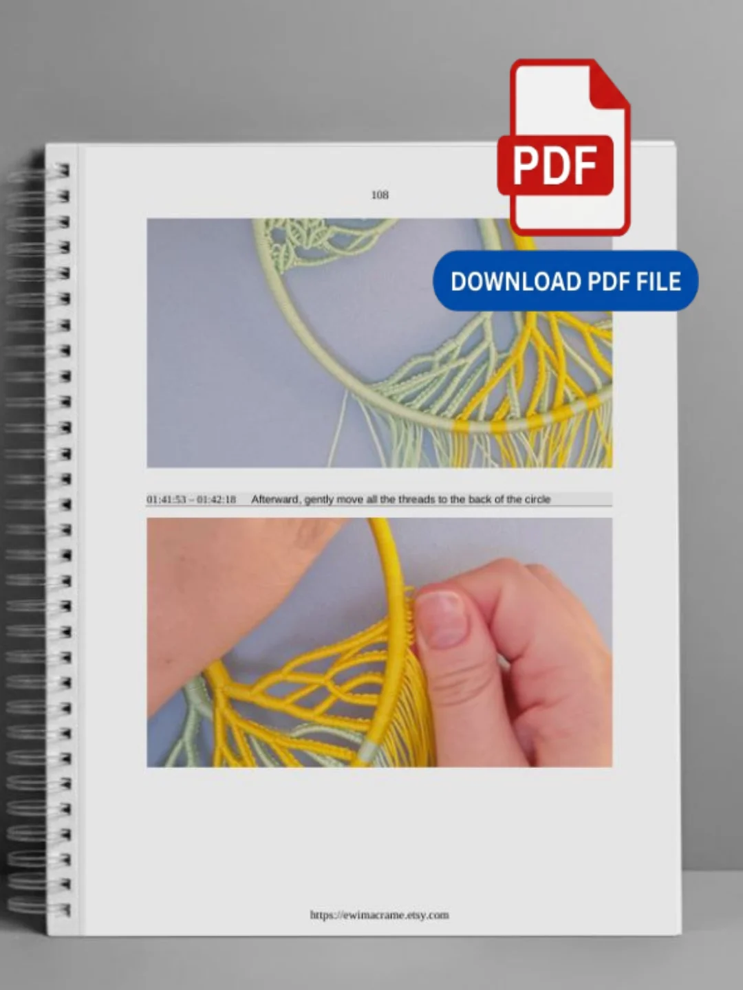 Micro Macrame Two Tone Tree — Photo Tutorial product image (5)