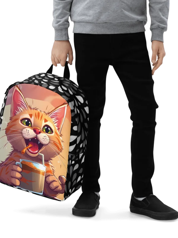 Minimalist Backpack-Pure Purrfection in a Cup product image (5)