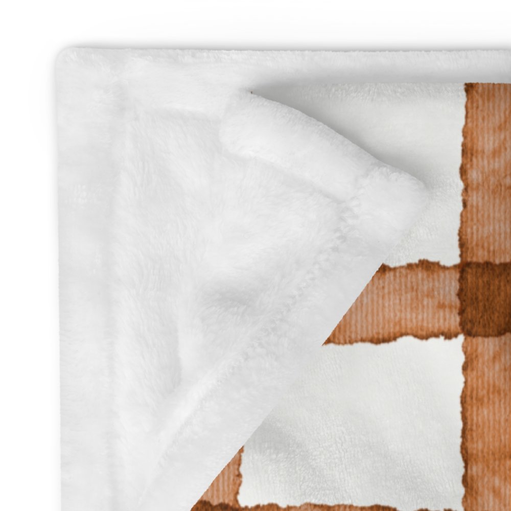 COZY GINGHAM CINNAMON BLANKET IN TWO SIZES product image (11)