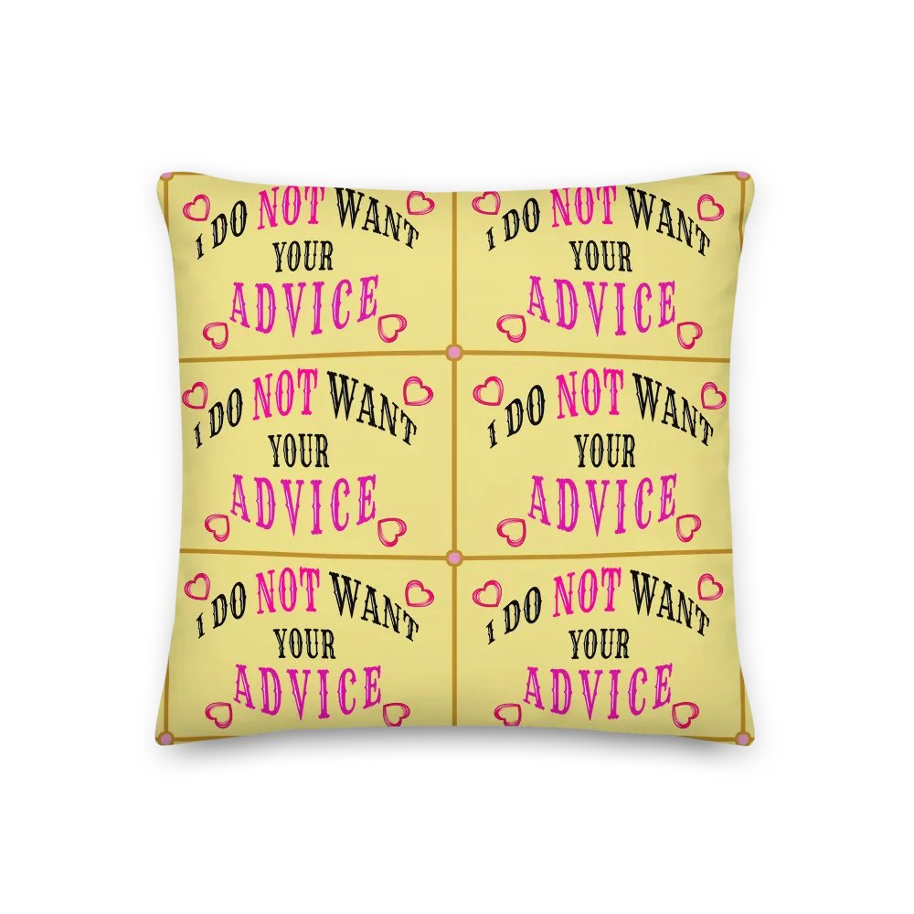 No Advice Pillow product image (5)