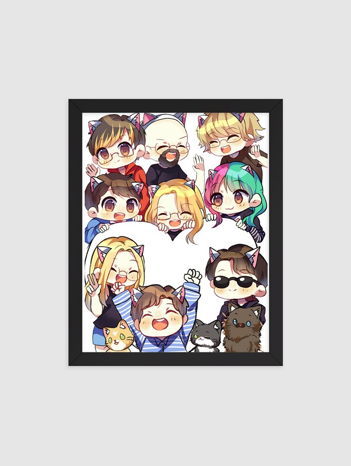 Kitty Clan Knights Framed poster product image (1)