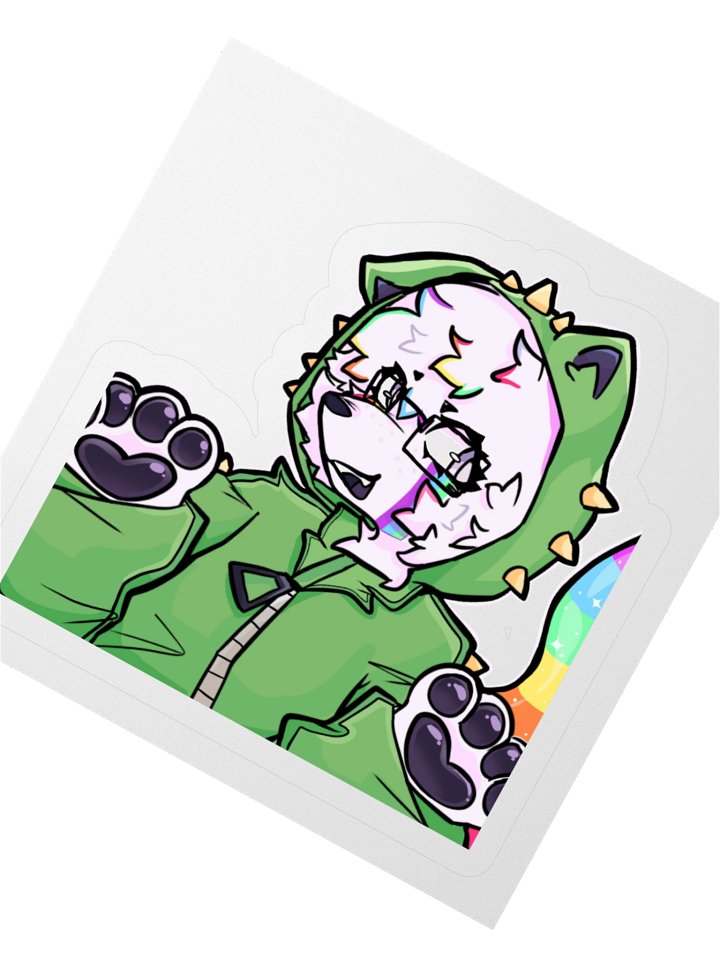 GLITTER RAWR XD sticker product image (2)