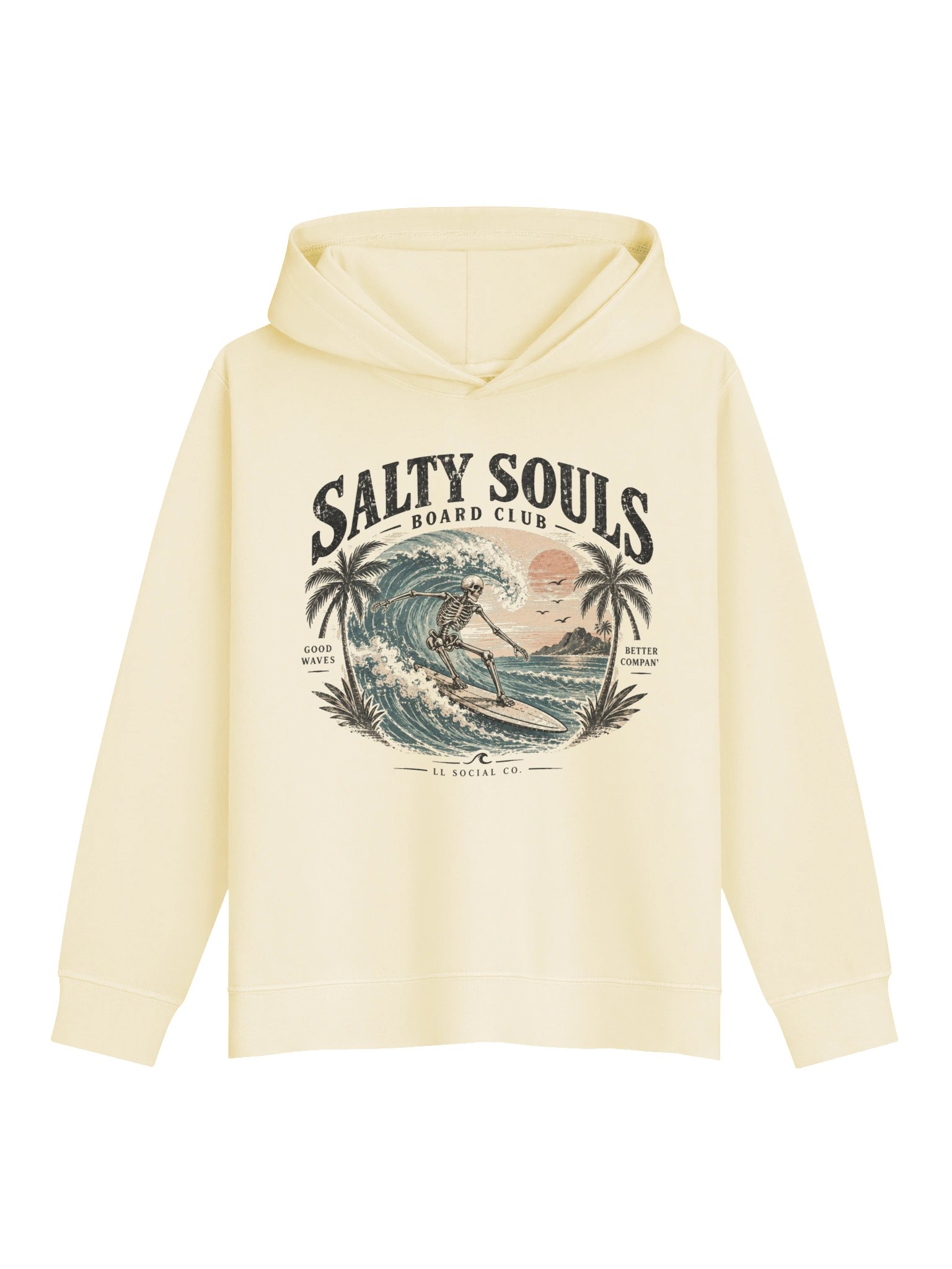 Salty Souls Board Club Youth Fleece Hoodie product image (5)