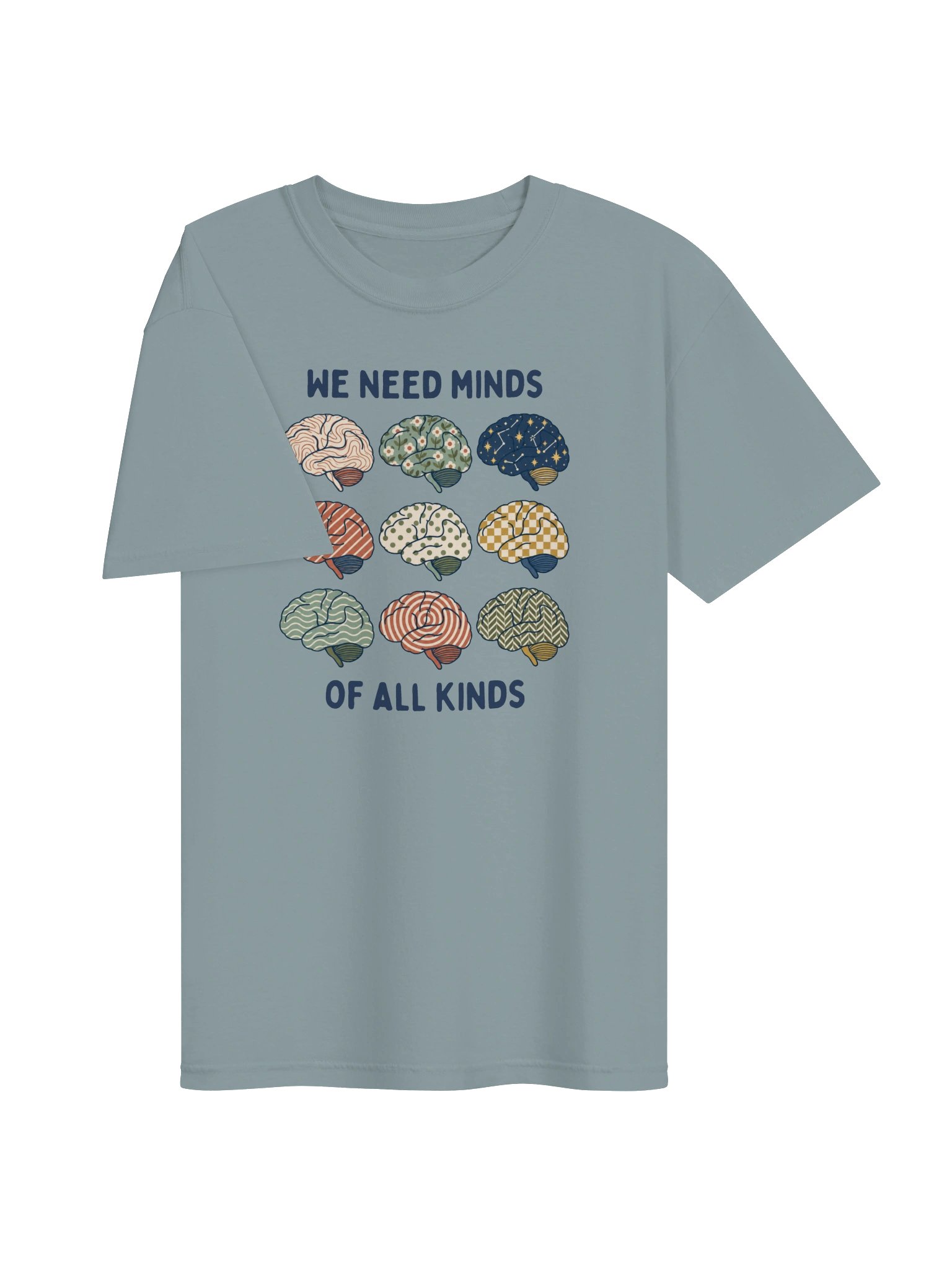 We Need Minds Of All Kinds - Nine Brains - Adult Unisex Tee product image (3)