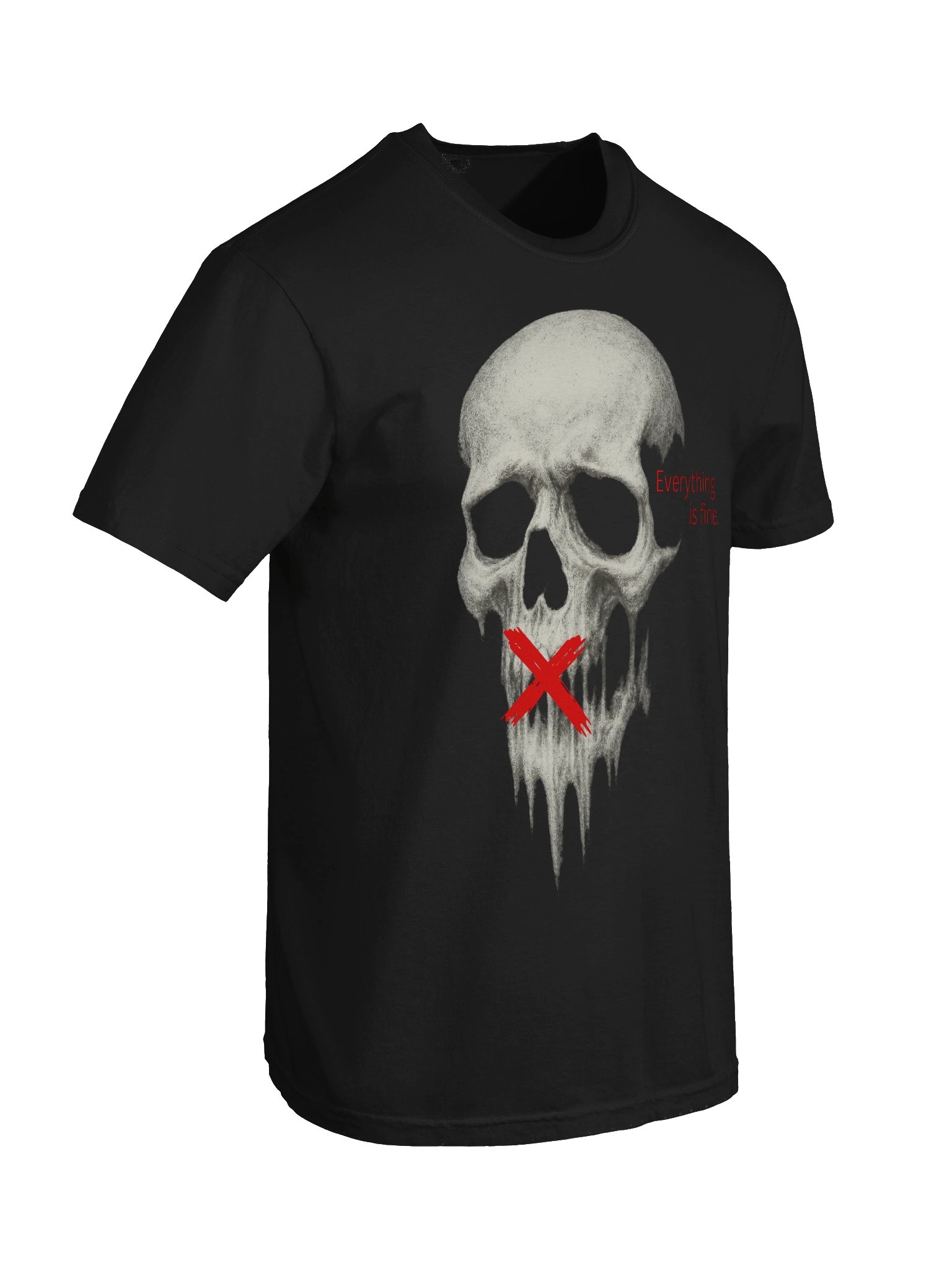 Everything Is Fine Skull Tee product image (3)