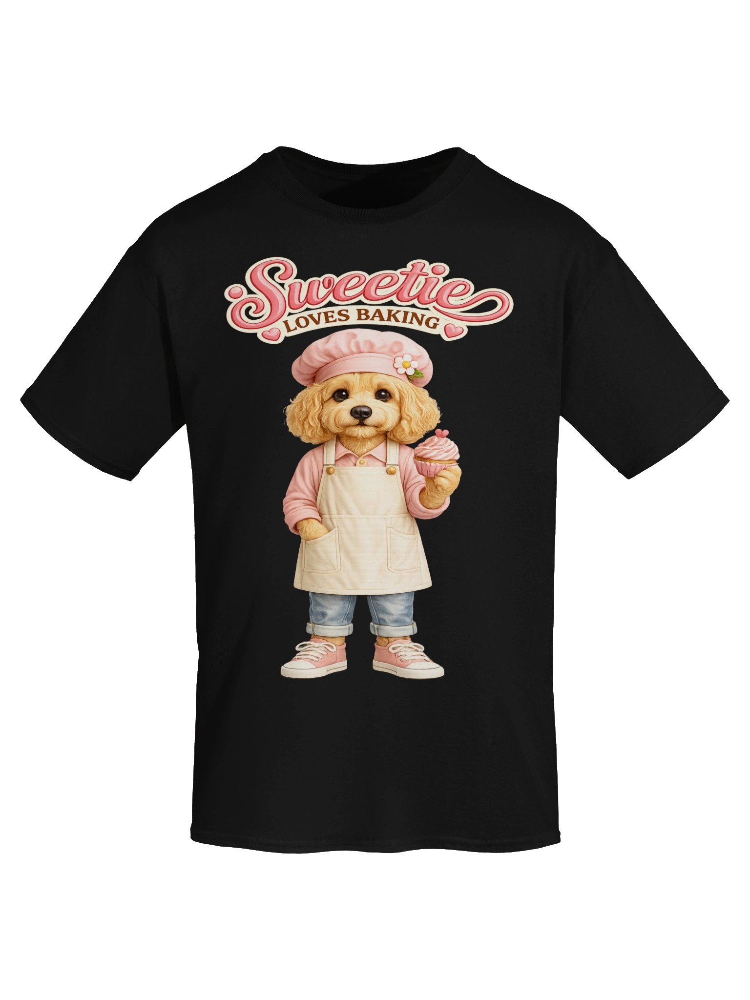 Sweetie Loves Baking Dog Adult Tee product image (5)