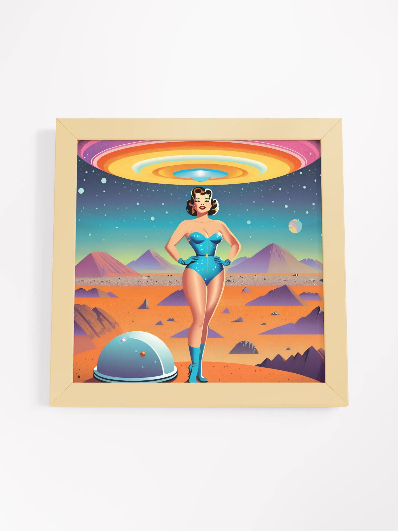 Retro-Futuristic Galaxy Poster product image (50)
