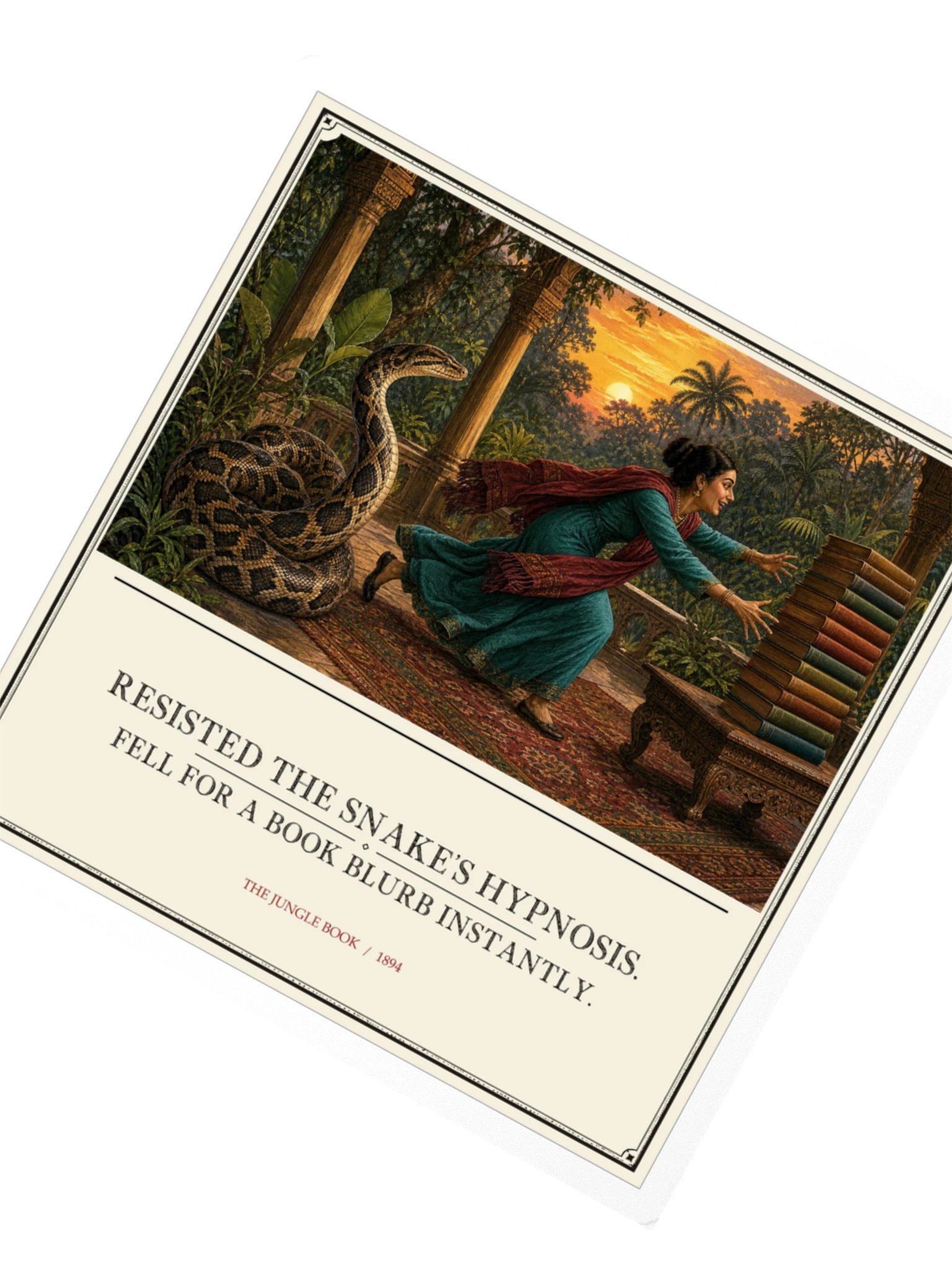 Resisted Snake S Hypnosis Fell For Book -- The Jungle Book Sticker product image (2)
