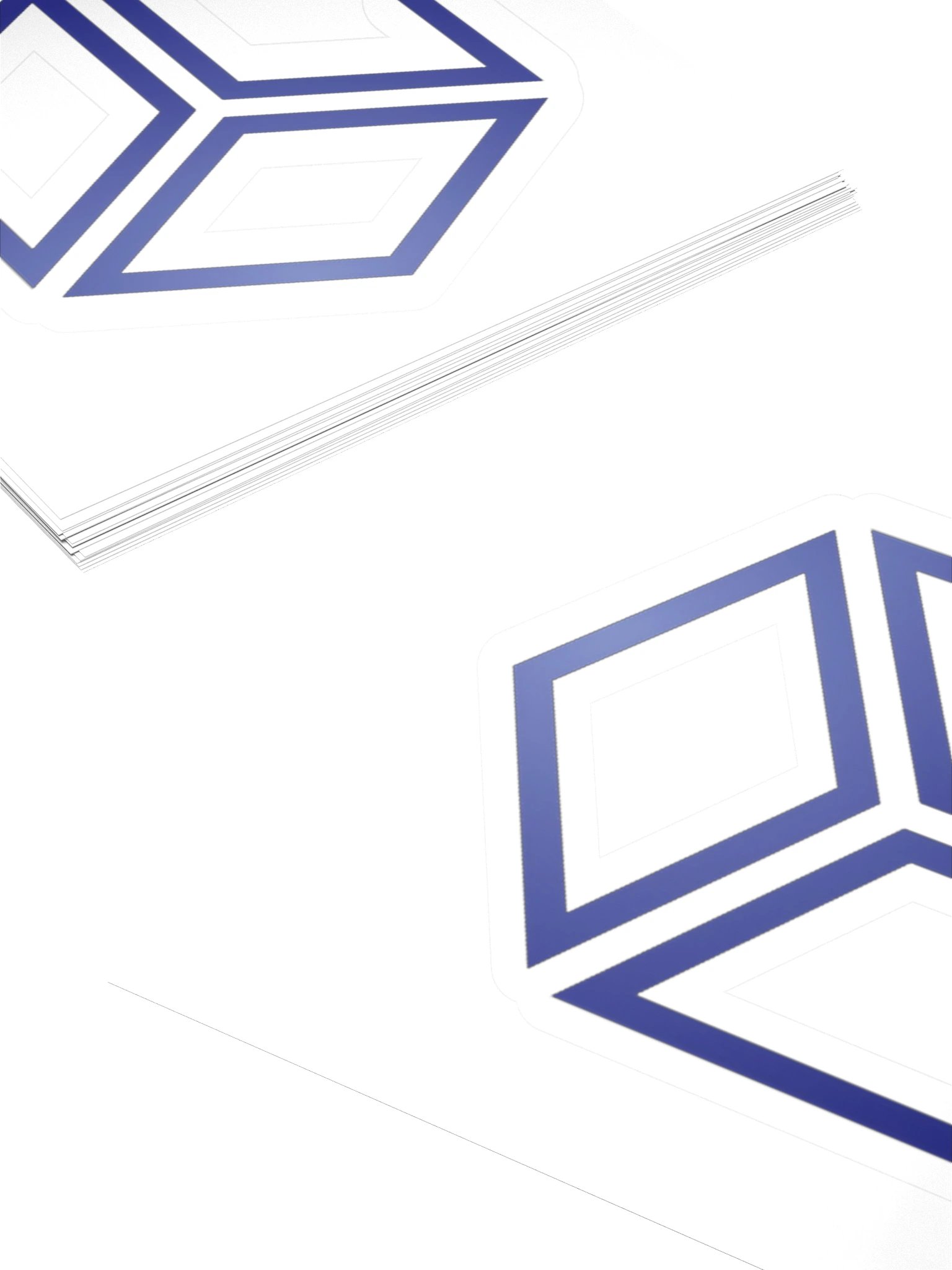 HGR Cube Kiss-Cut Sticker product image (4)