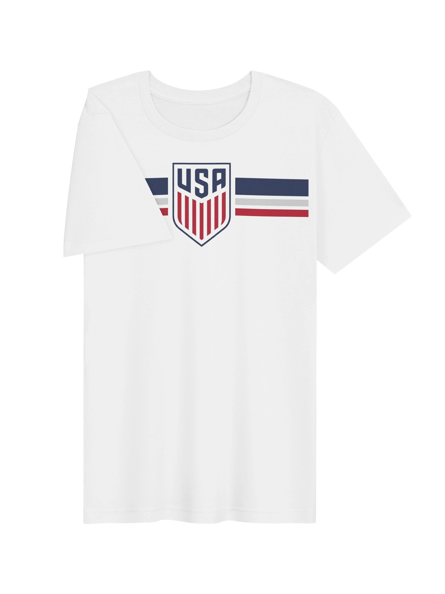 USA Soccer Crest Stripe Women's Fan Tee 2026 World Cup Football Tournament product image (3)