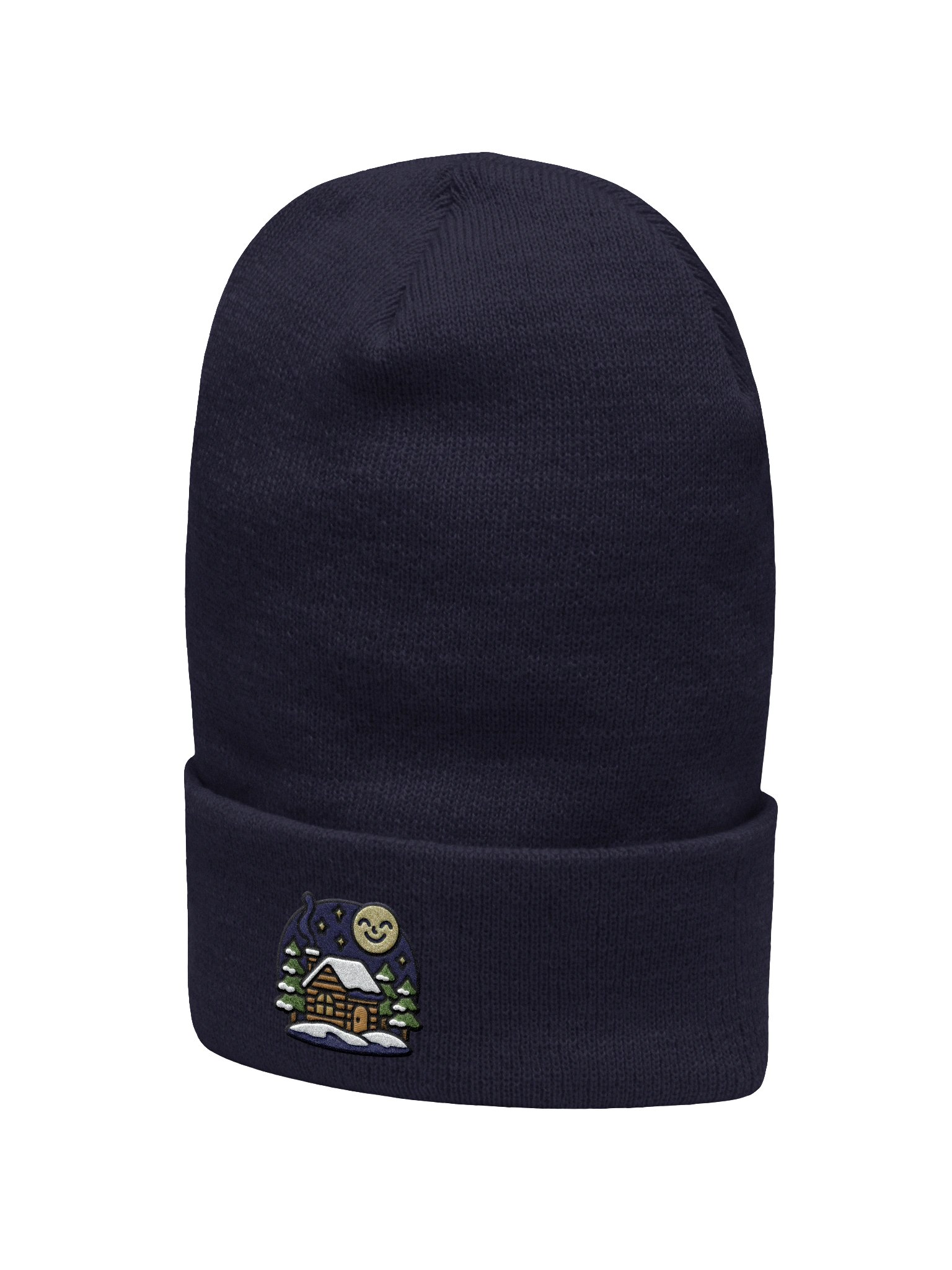 Moonlit Cabin Cuffed Beanie - Embroidered product image (2)