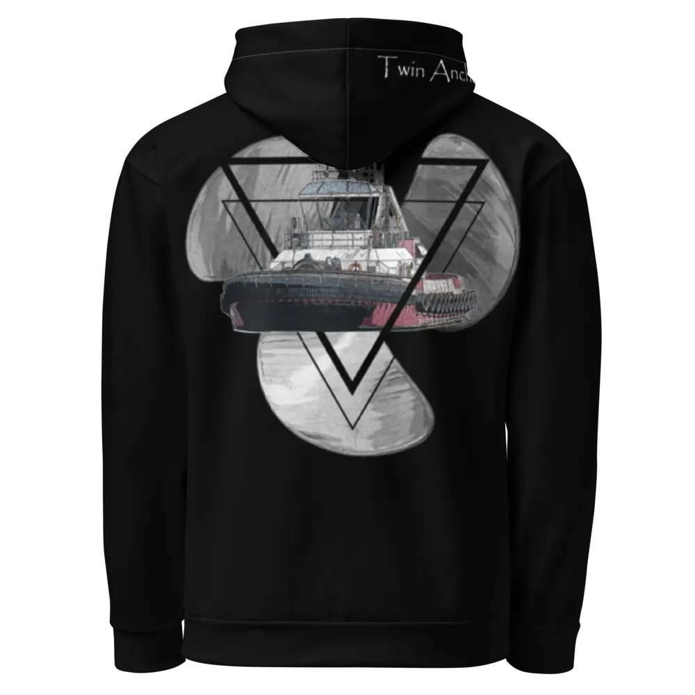 3 Prop - T & Tug Athena (Black) – Performance Marine Wear | Twin Anchor Apparel North Current Line product image (3)