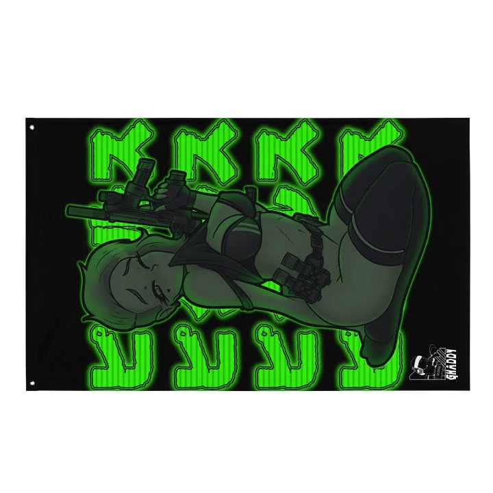 Flux Raider Pickle Chan flag product image (1)
