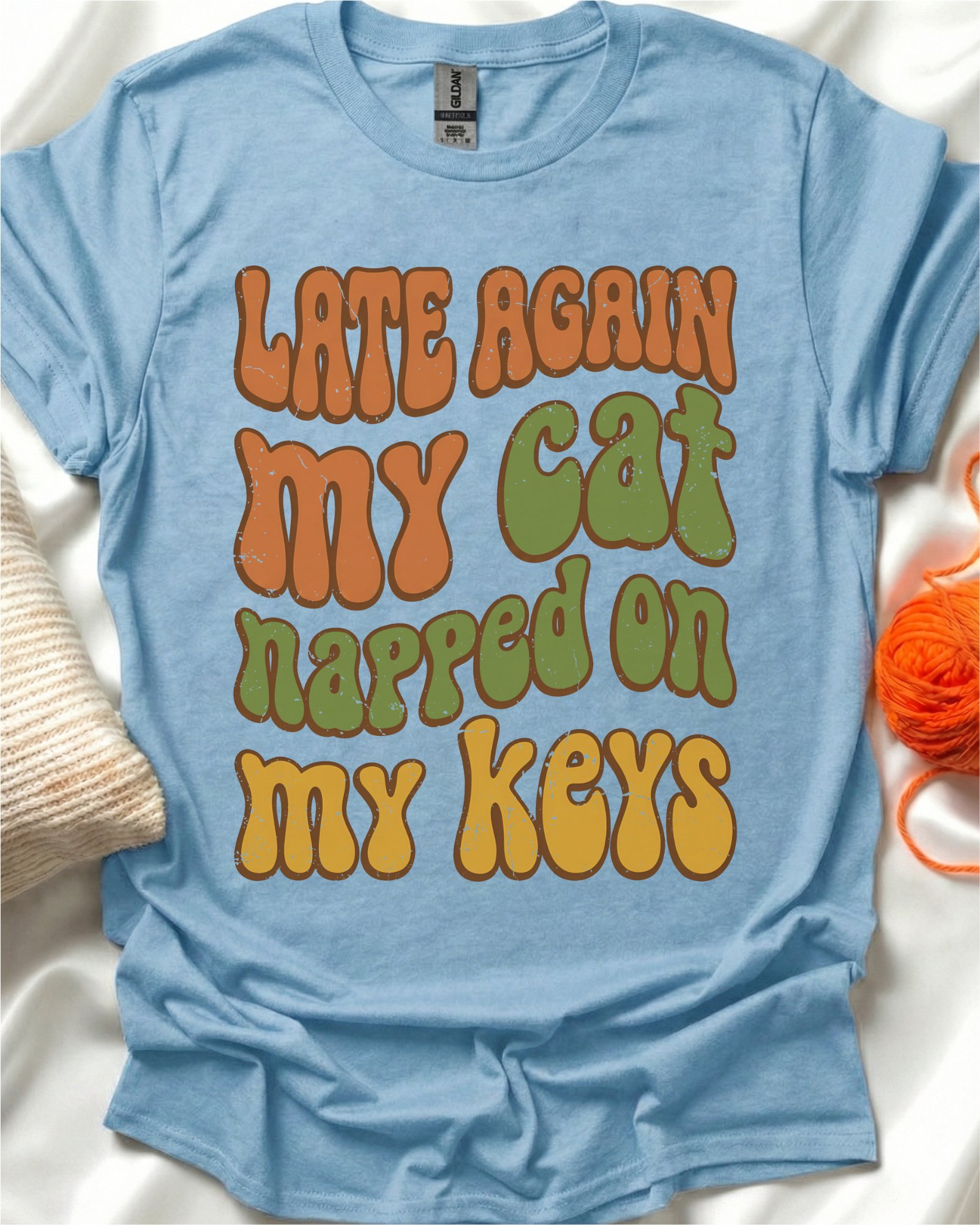 Cat On Keys T-Shirt product image (1)