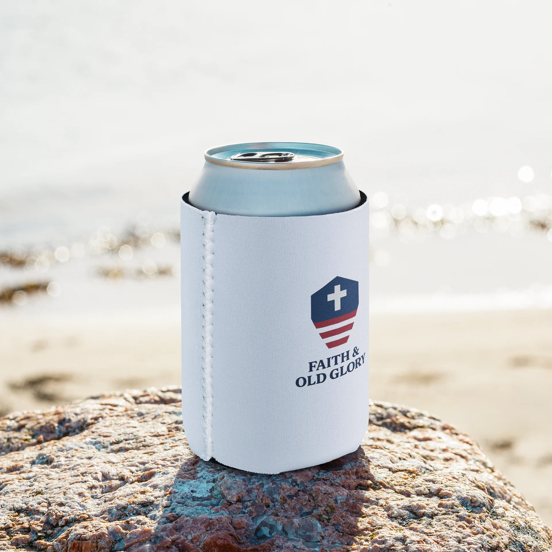 Faith & Old Glory Can Cooler product image (9)