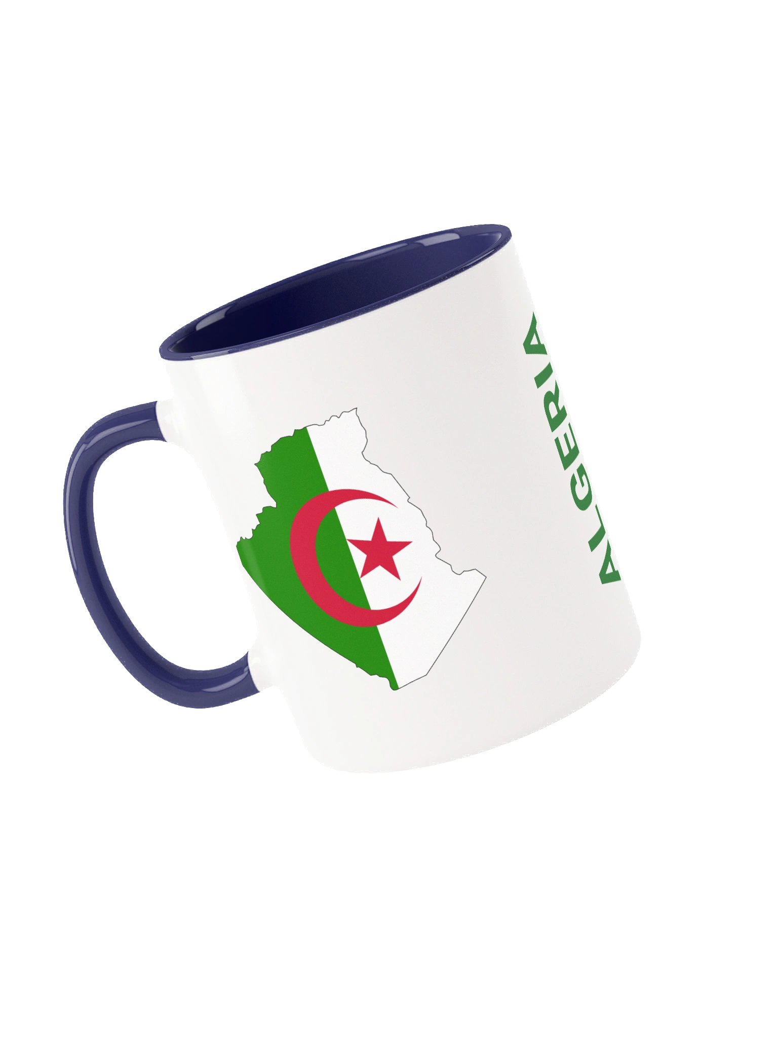 Algeria 2026 World Cup Flag Mug - Algeria Soccer Fan Coffee Cup - Premium Two-Tone Ceramic Mug product image (3)