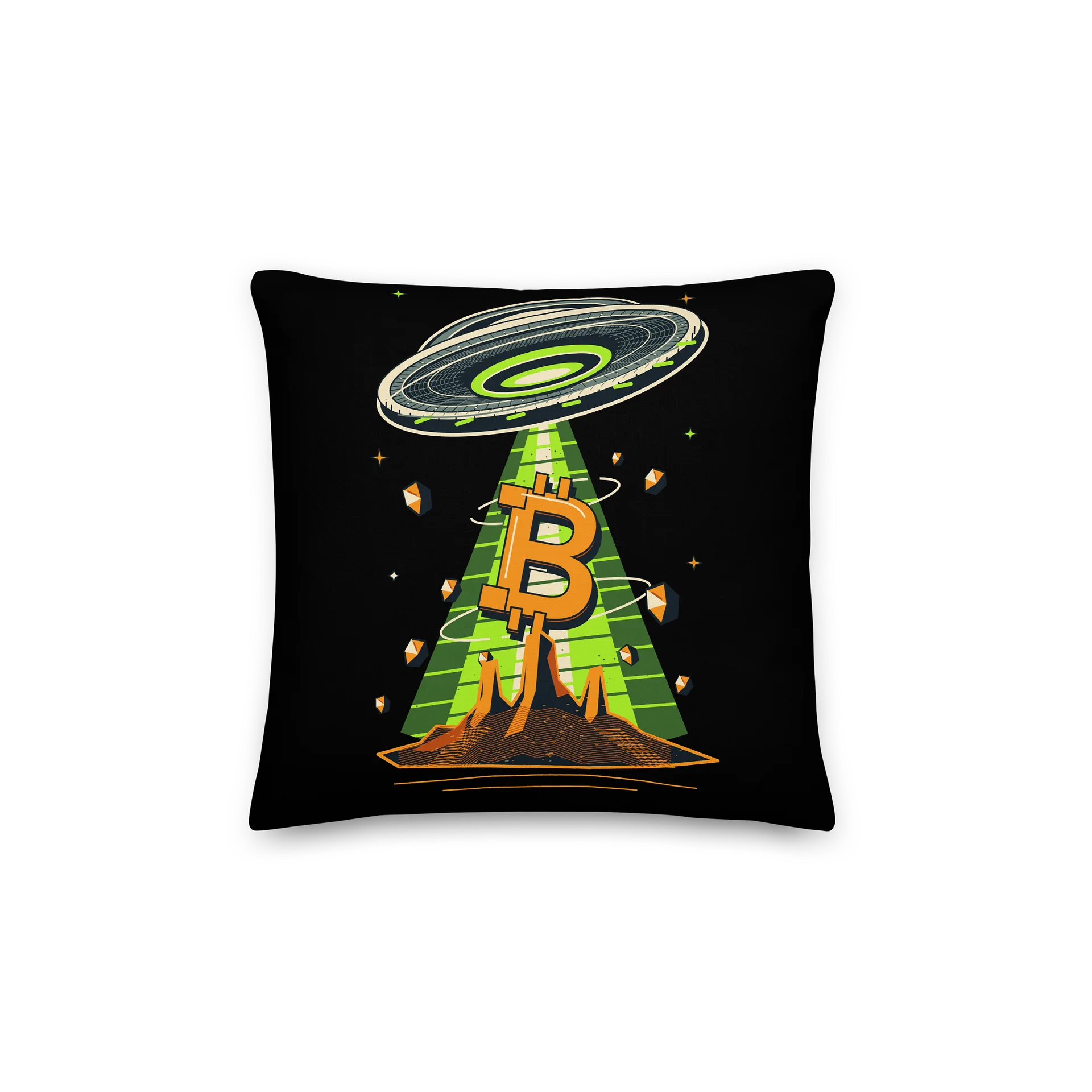 UFO Alien Bitcoin Pillow product image (4)