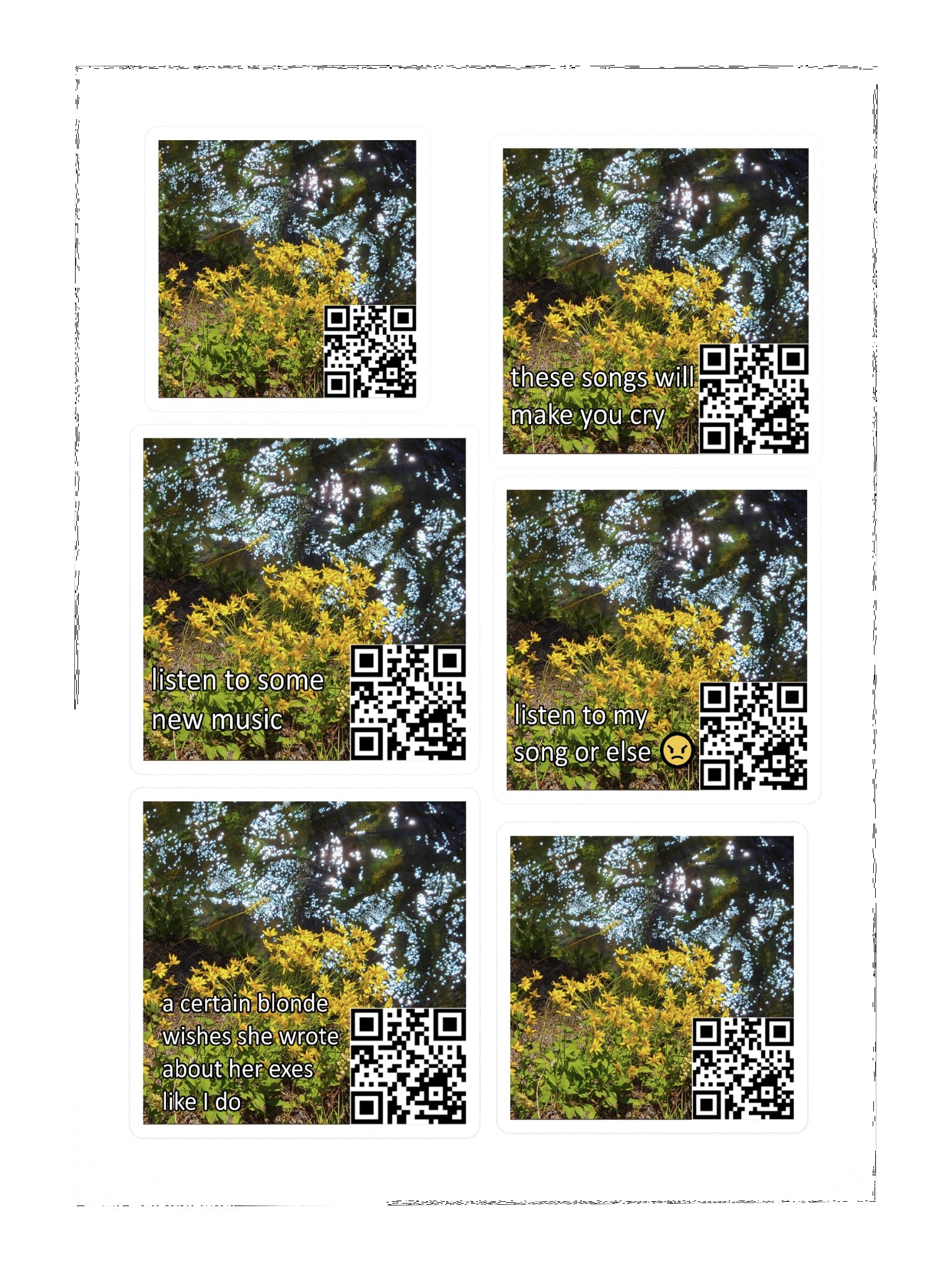 WITHOUT YOU 2 Dragaan Street Team Sticker Sheet product image (3)