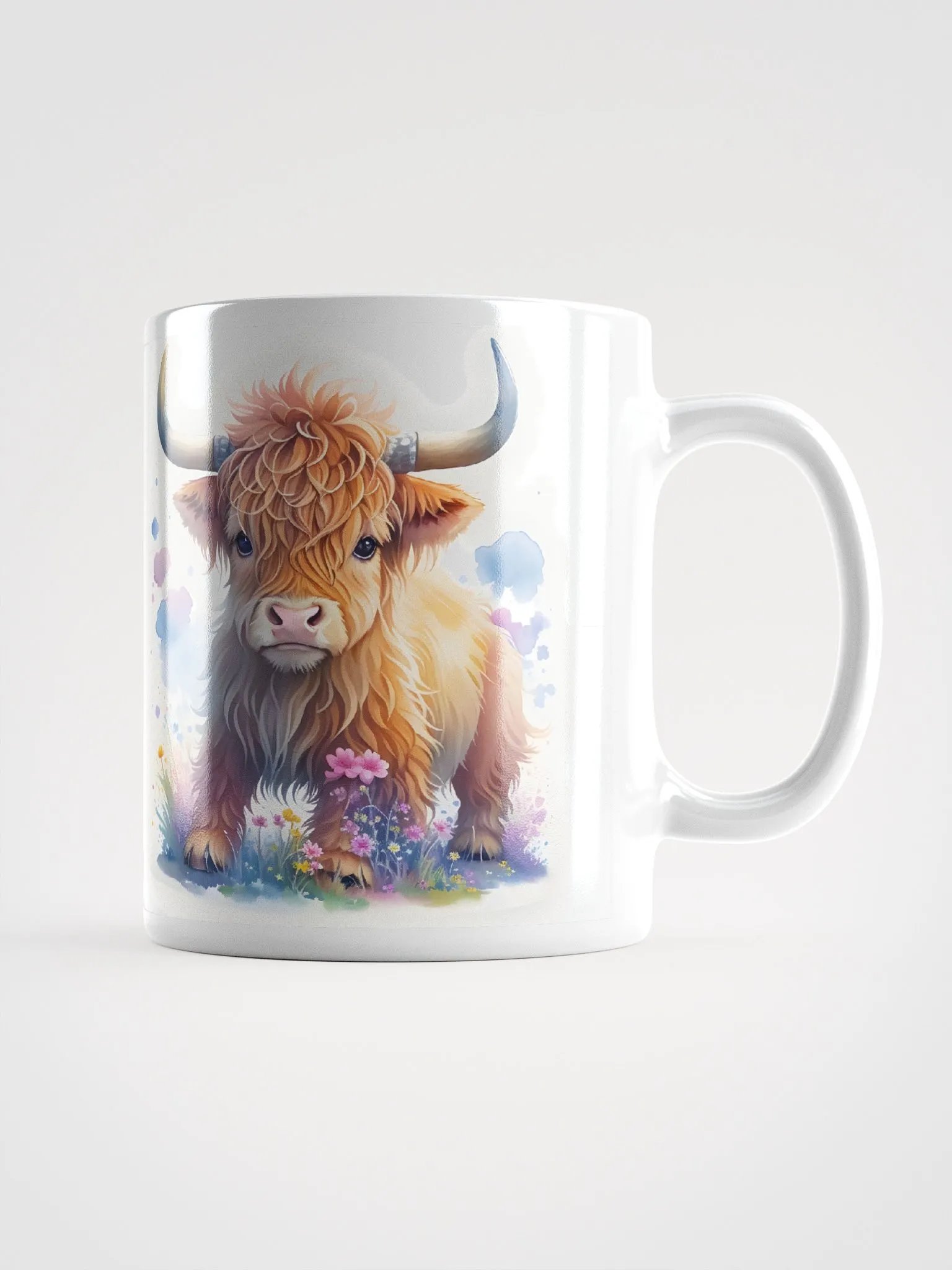 Highland Cow Watercolor Mug product image (2)
