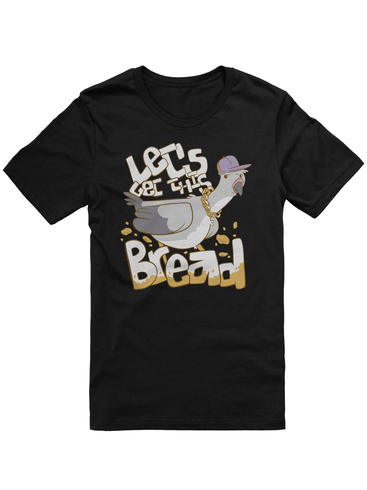 Let's Get This Bread Pigeon Hip Hop T-shirt product image (1)