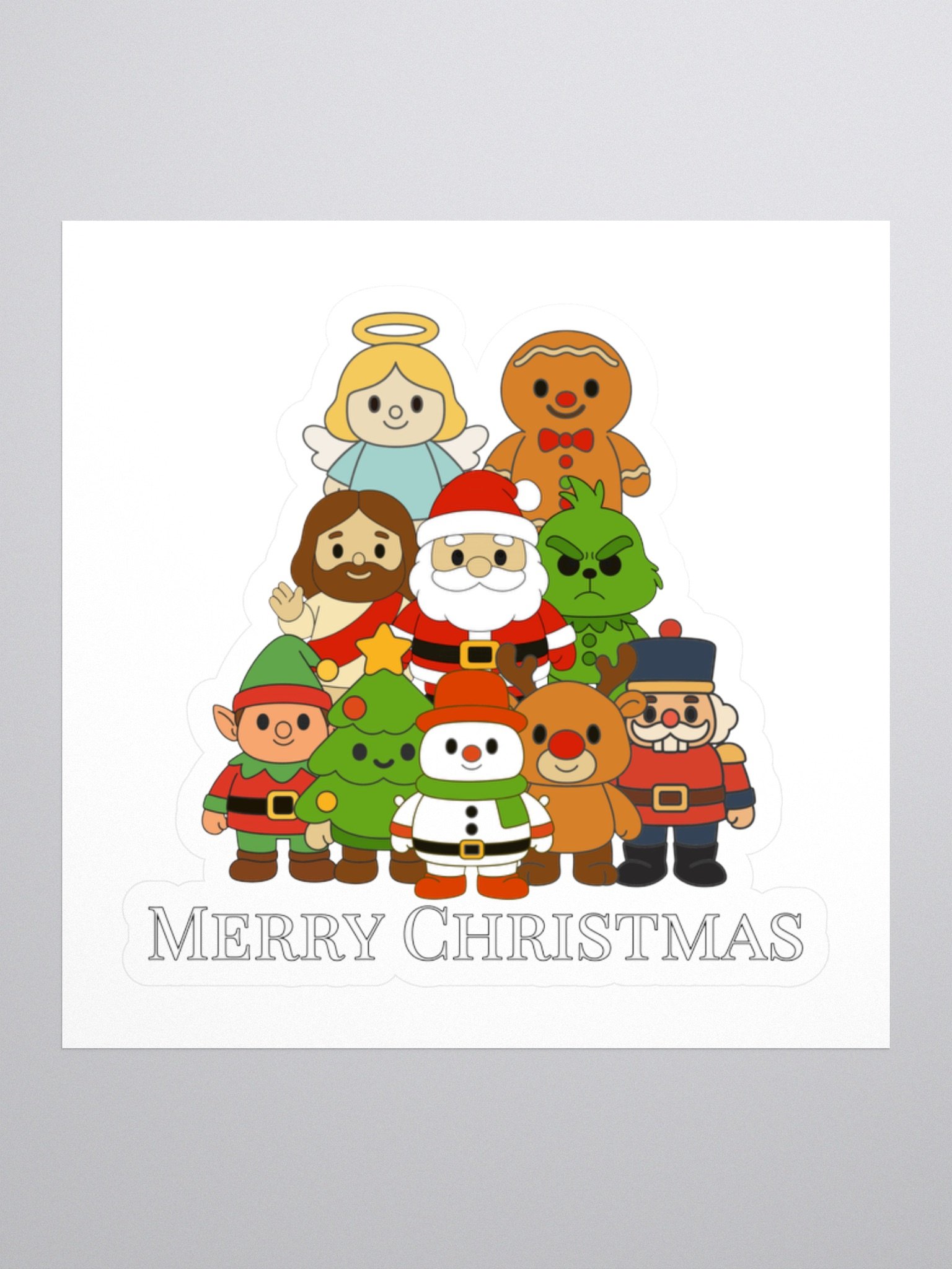 Merry Christmas Santa and Friends Poster product image (1)