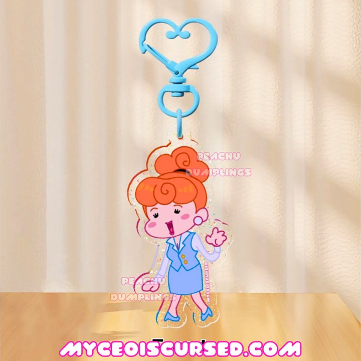 Office Princess - Glitter Acrylic Charm💙 product image (1)