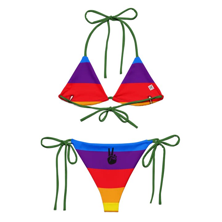 Sunset Stripes Recycled Bikini Set product image (1)