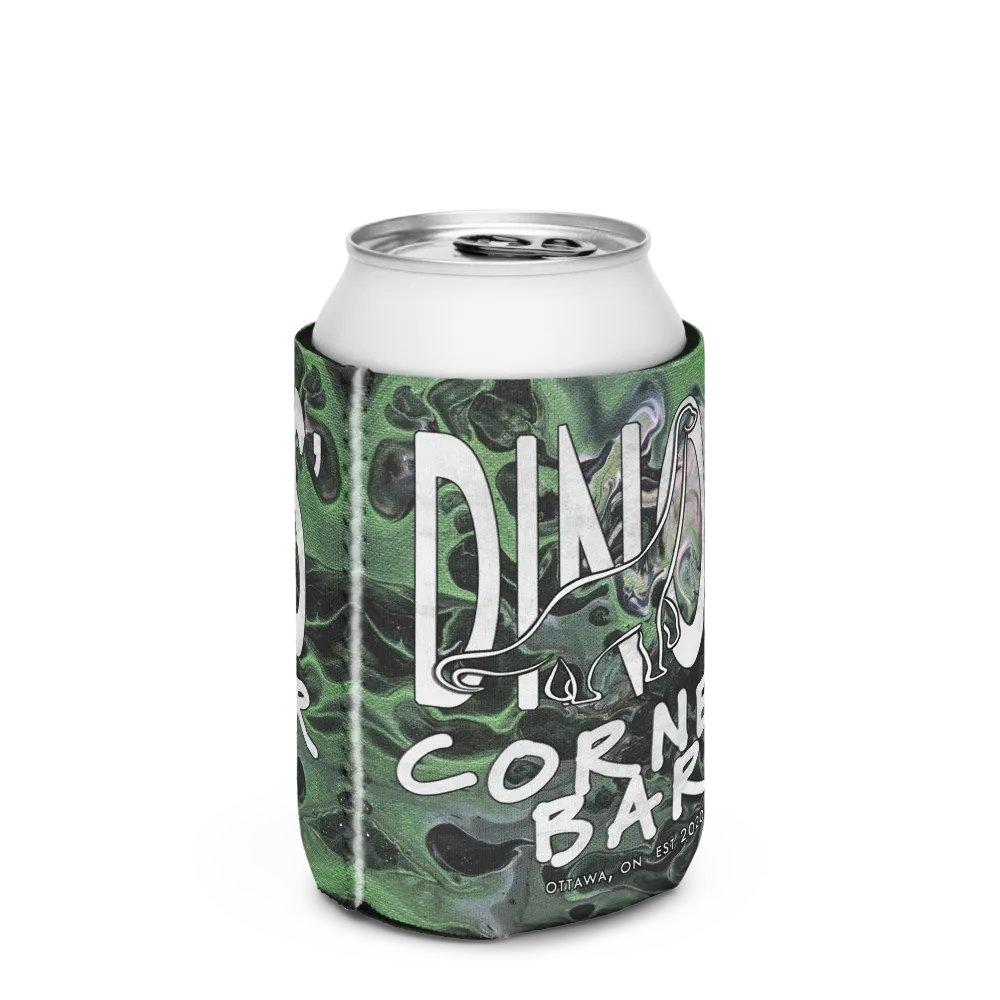 Dinos' Corner Bar Metallic Green Fluid Acrylic Coozie product image (2)