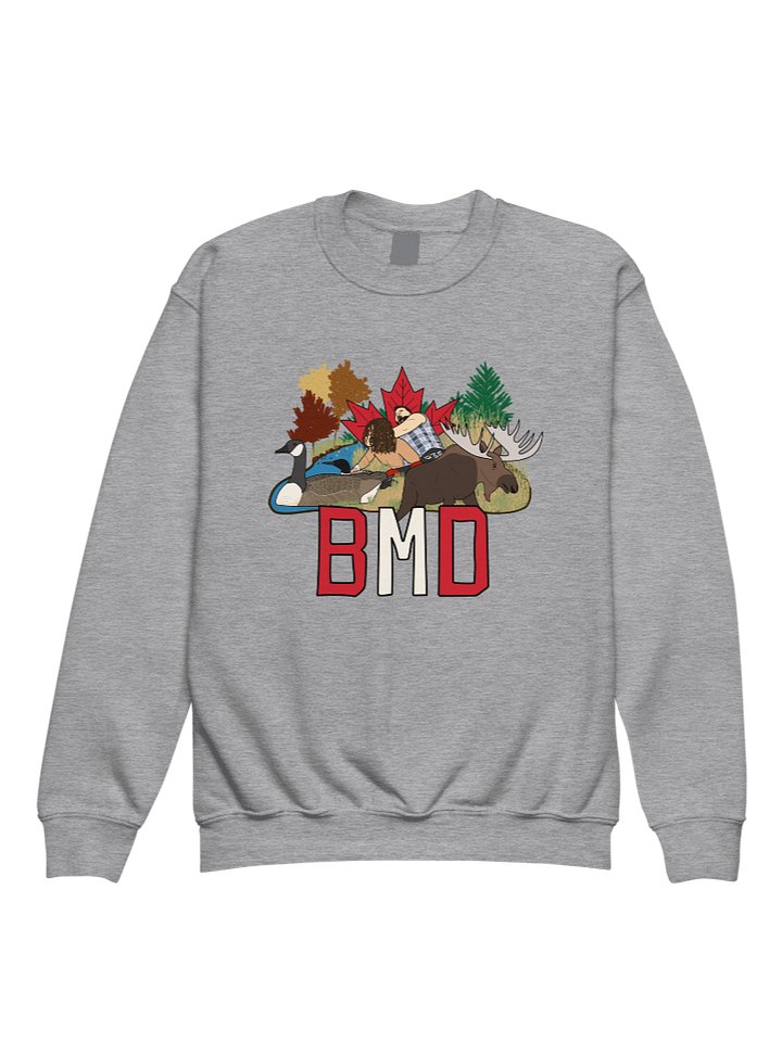 BMD Canadian Wrestling Youth Crewneck Sweatshirt product image (1)