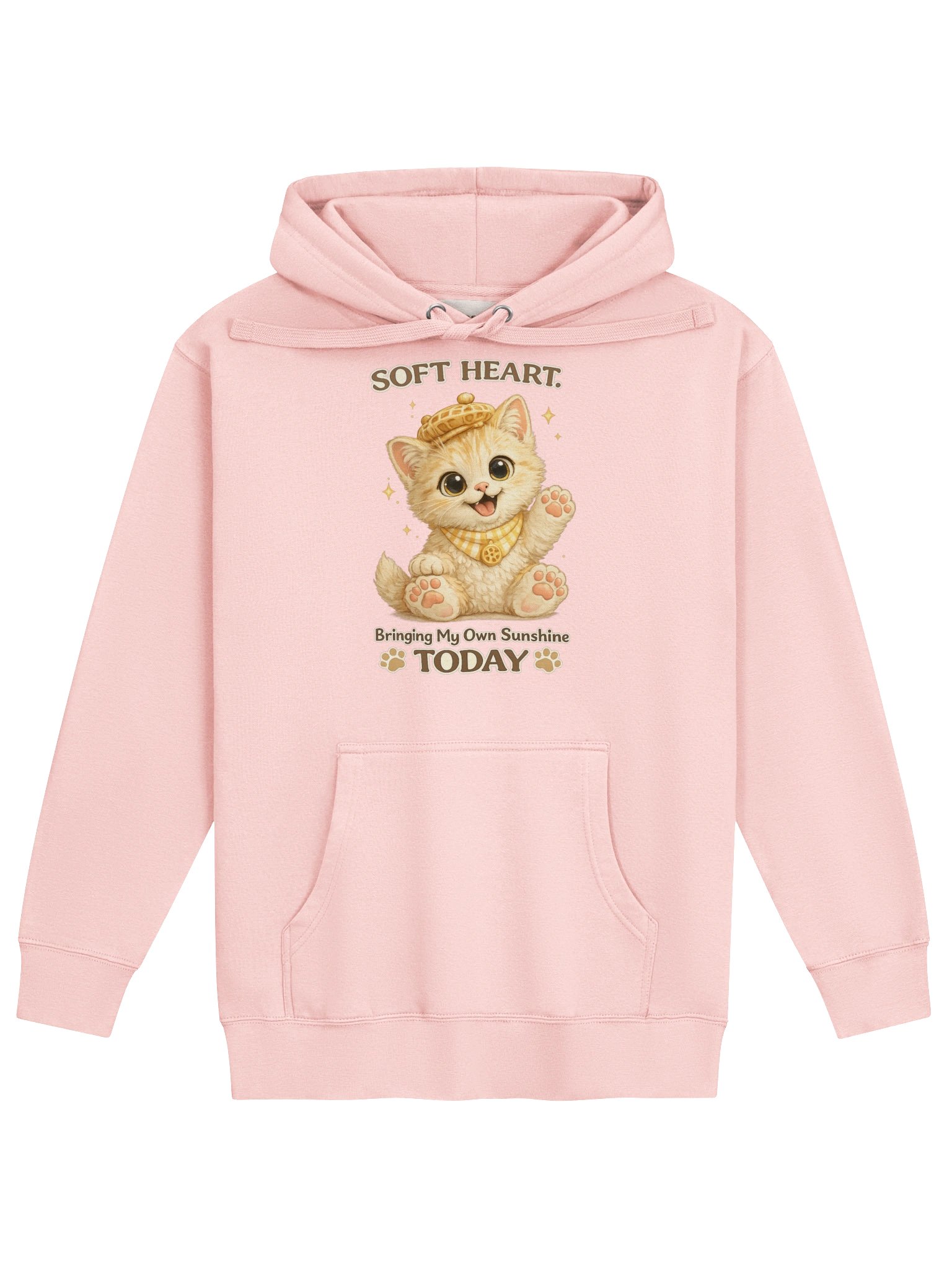 Waffles Soft Heart Sunshine Kitten Hoodie product image (1)
