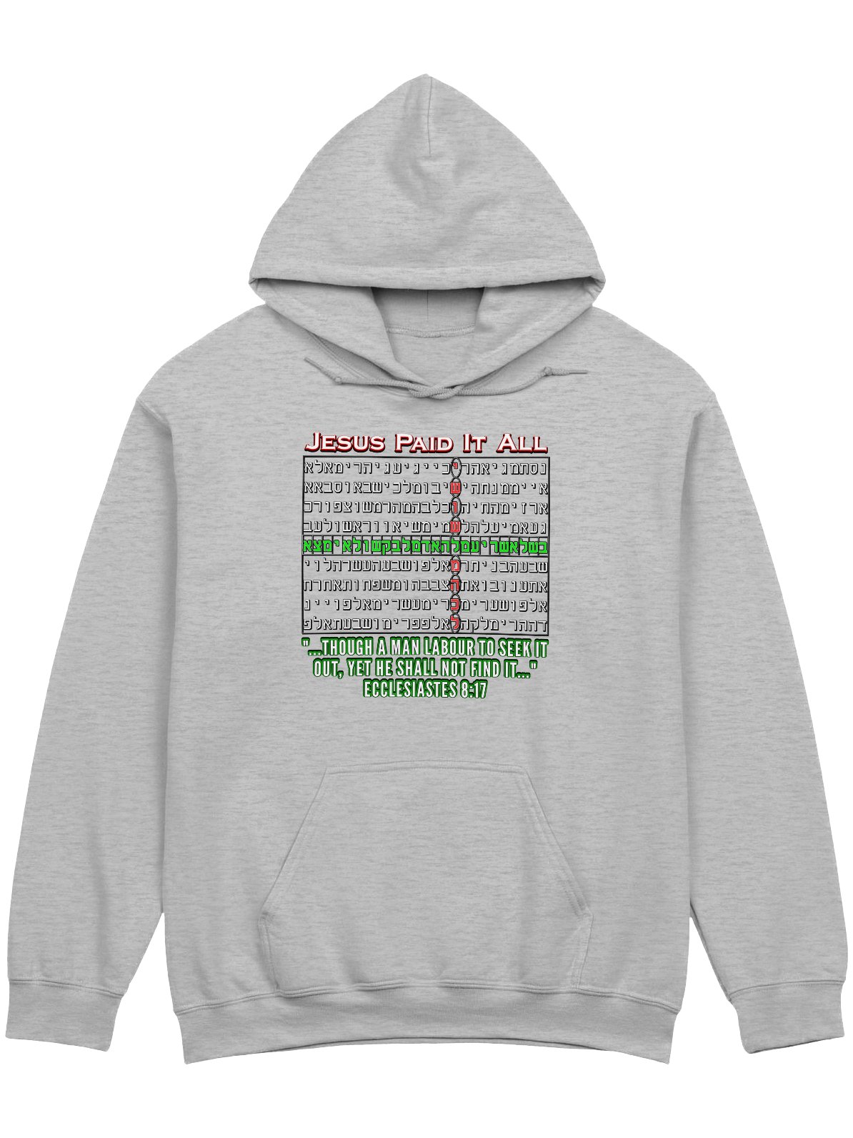 Jesus Paid It All - Bible Code Hoodie product image (1)