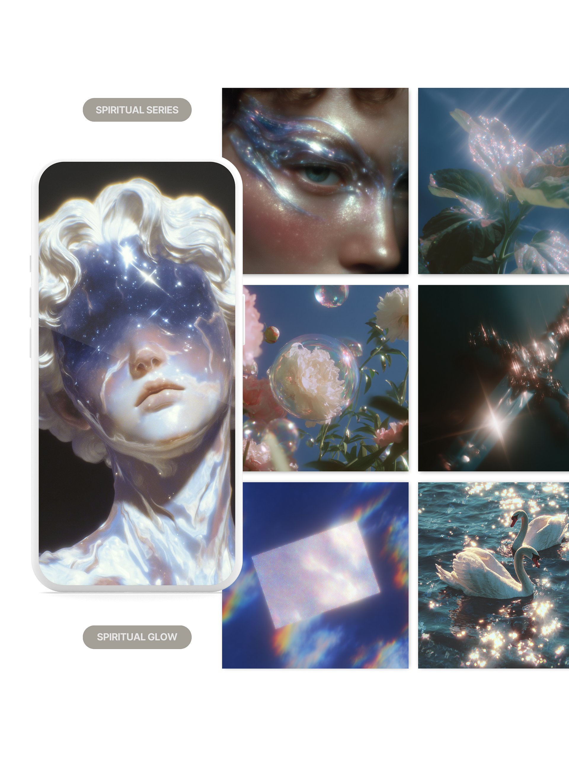 Spiritual Glow | 50 Aesthetic Stock Images (MRR Included) product image (3)