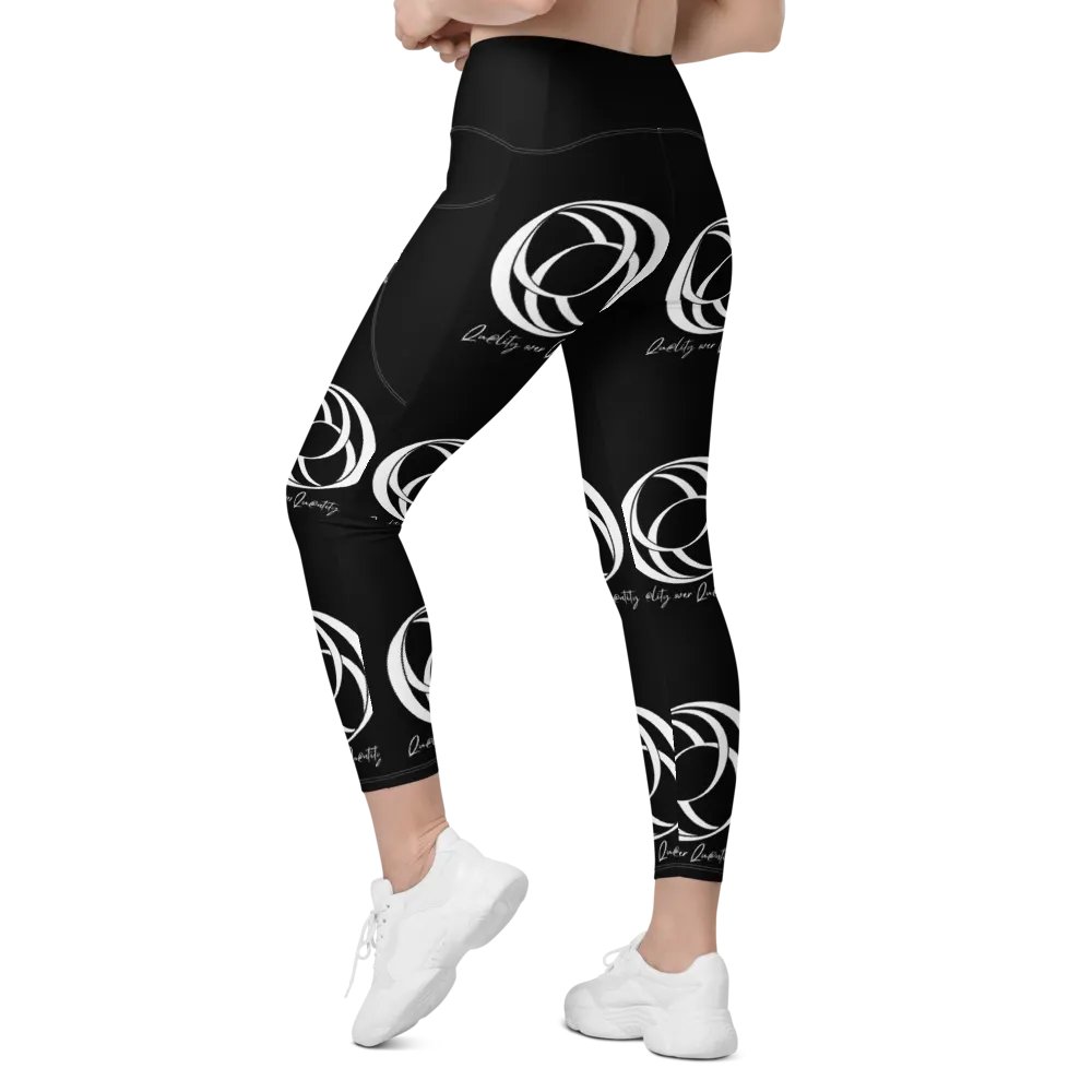 All Over Women's Leggings (Black) product image (10)