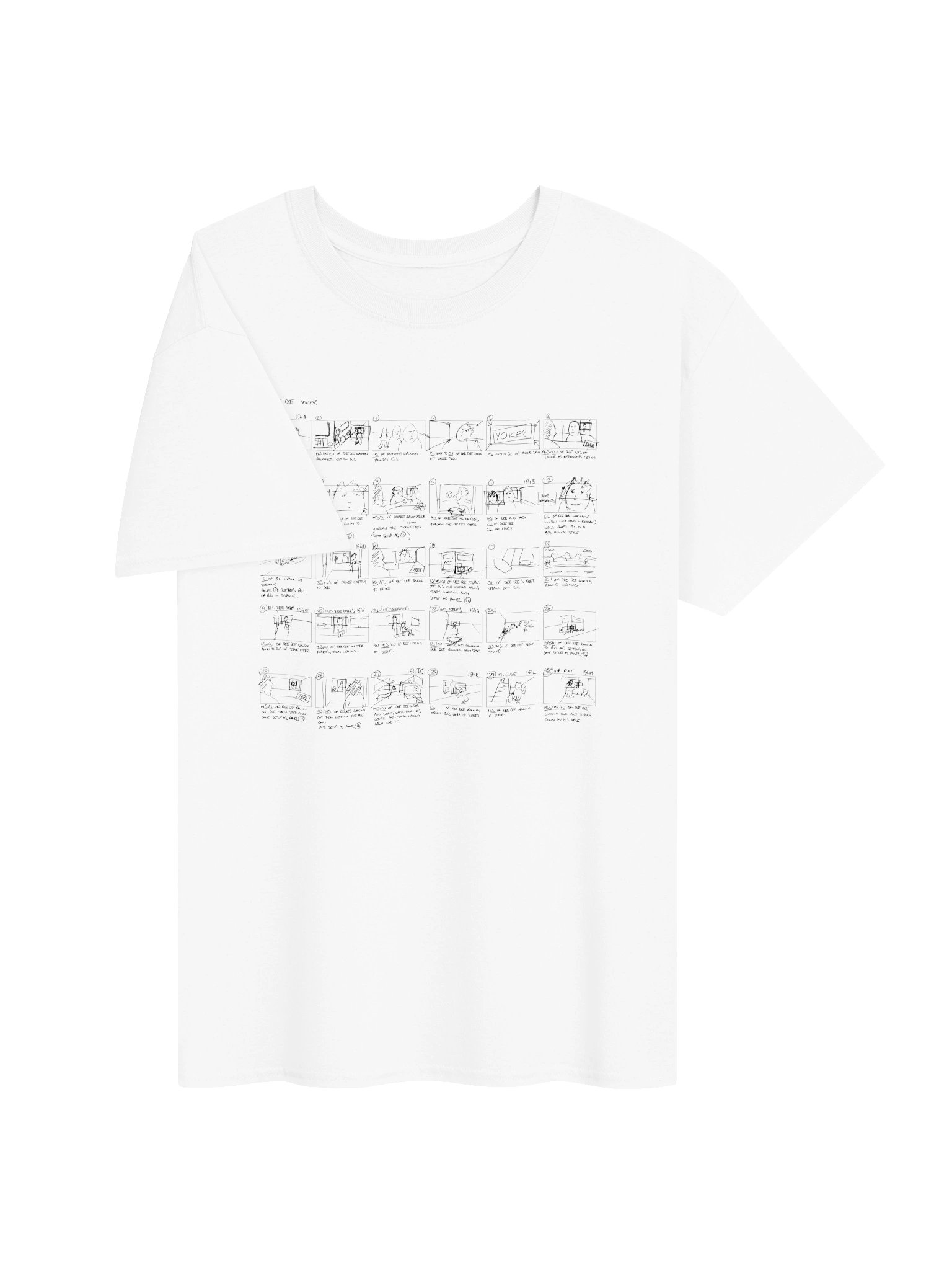 Yoker Storyboard (Black Lines) Heavyweight T-Shirt product image (3)