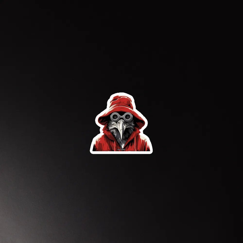 Premium Vinyl Magnet 🔴 Binocular Crow Man product image (3)