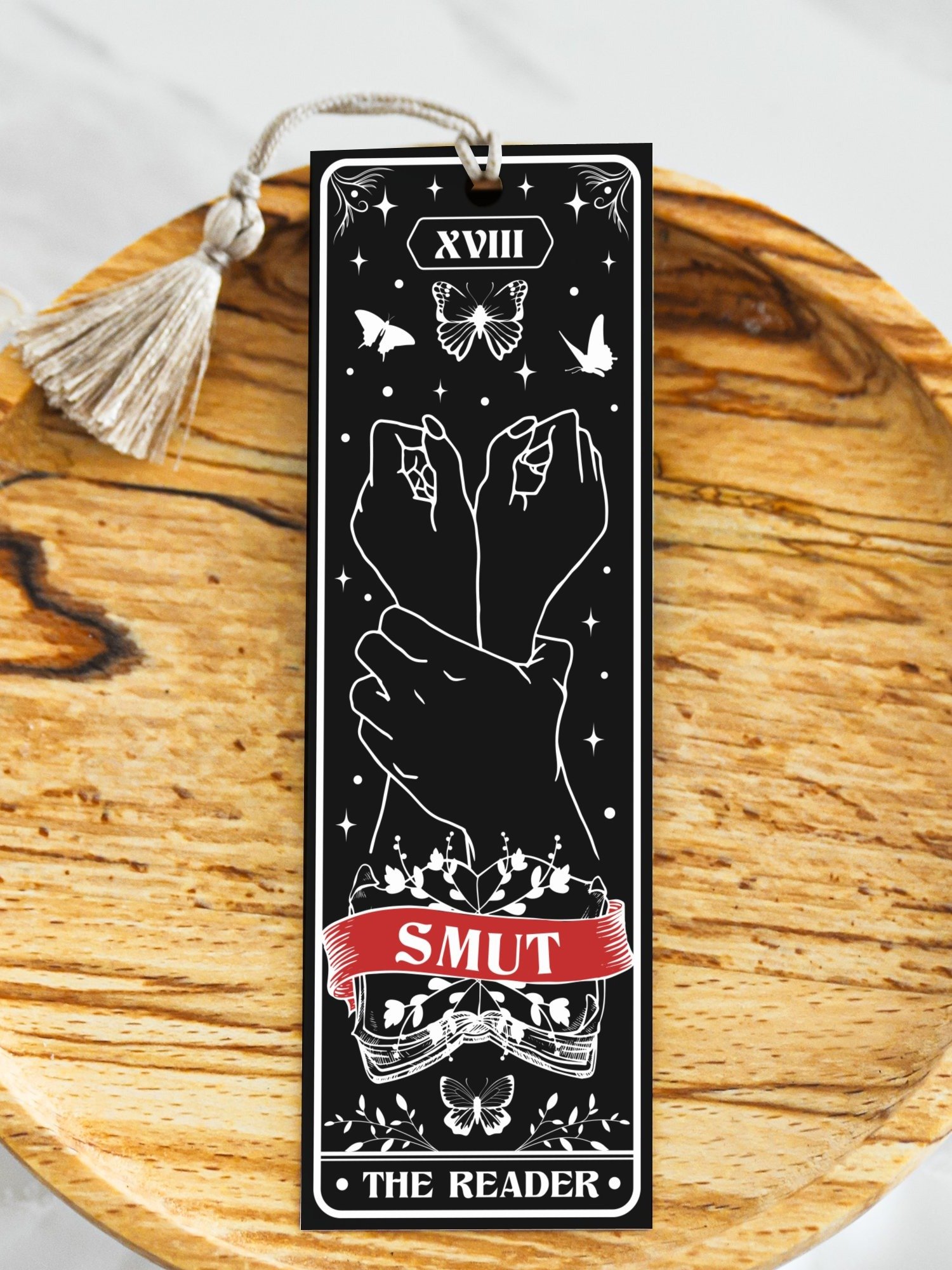 Printable Bookmarks PNG Bundle, Bookish Bookmark Spicy Dark Romance Black Red, Smut Bookmark Sayings, DIY Gift for Reader, Digital Download product image (4)