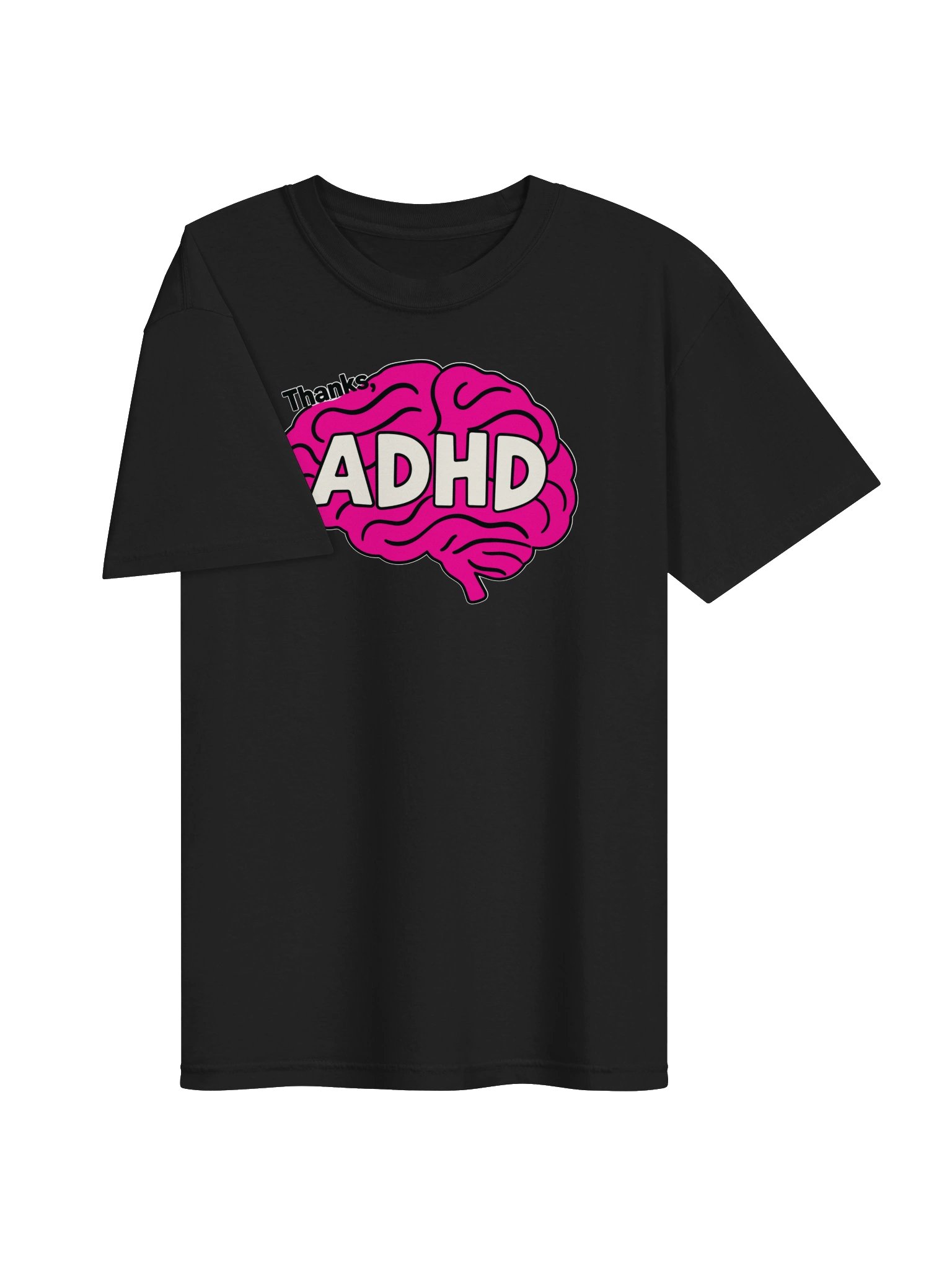 Thanks, ADHD Pink Brain Tee product image (18)