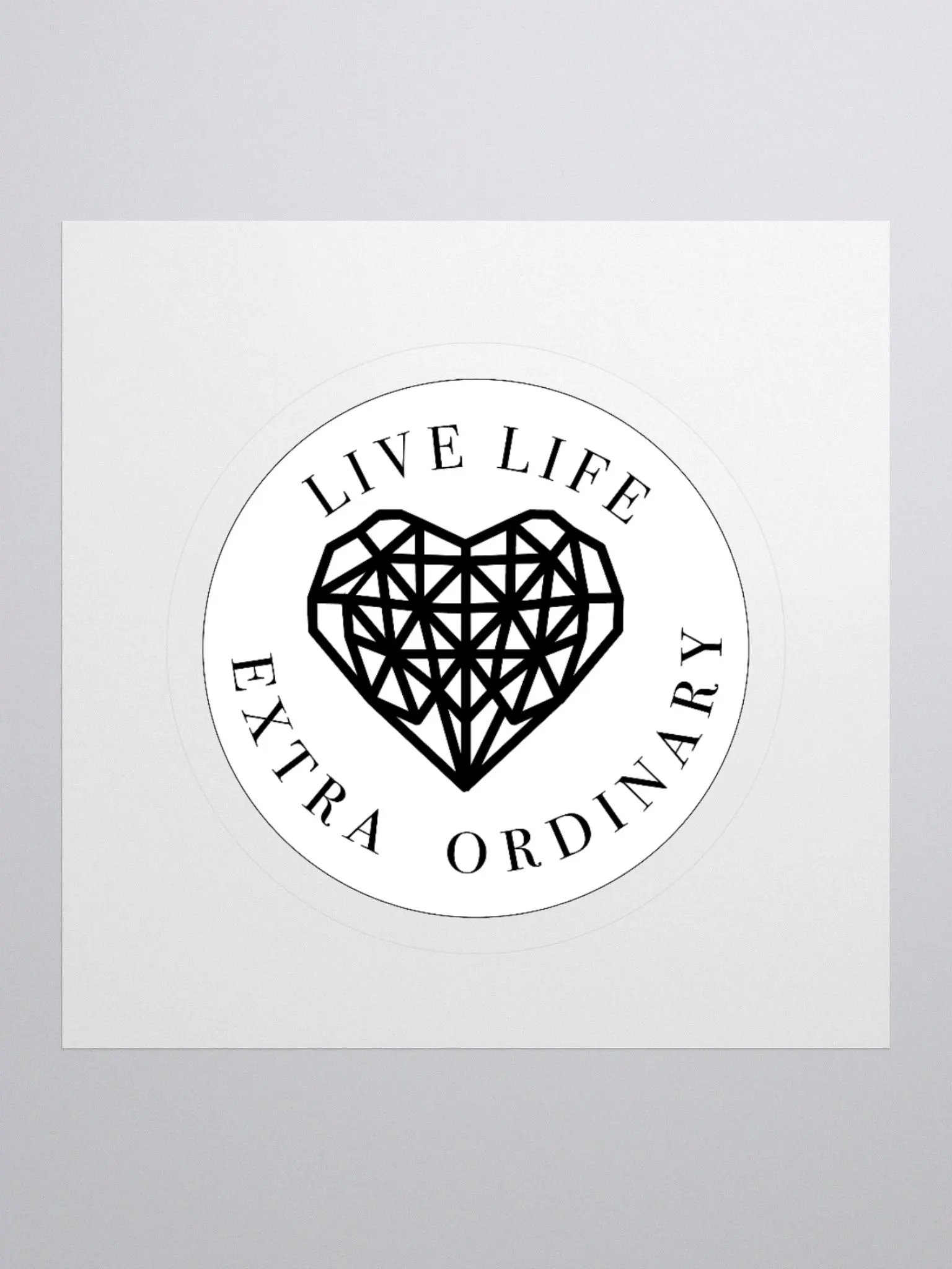 Live Life Extra Ordinary Kiss Cut Sticker product image (3)
